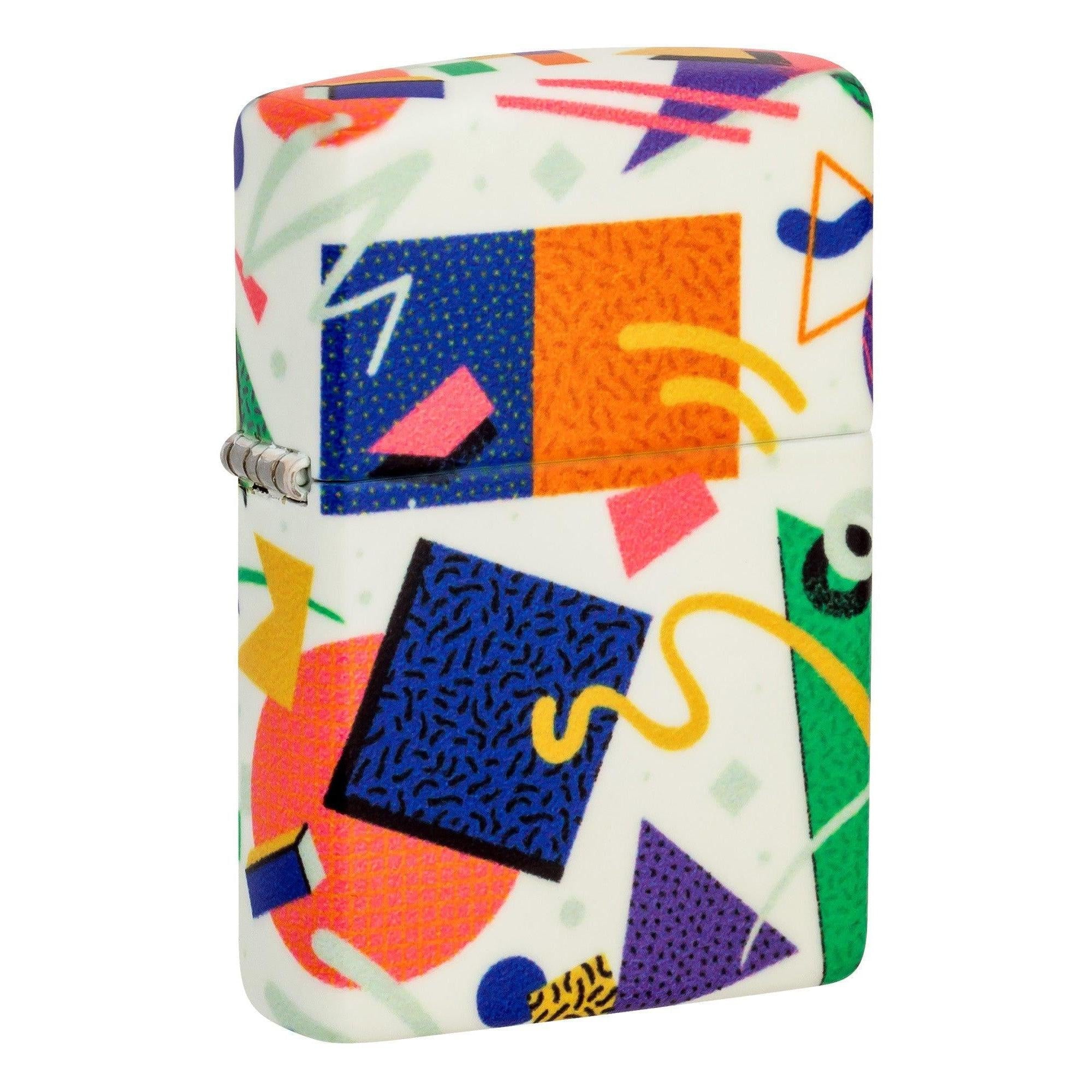 Zippo Lighter: Throwback Pattern Design, 540 Color - Glow-in-the-Dark Green 46286