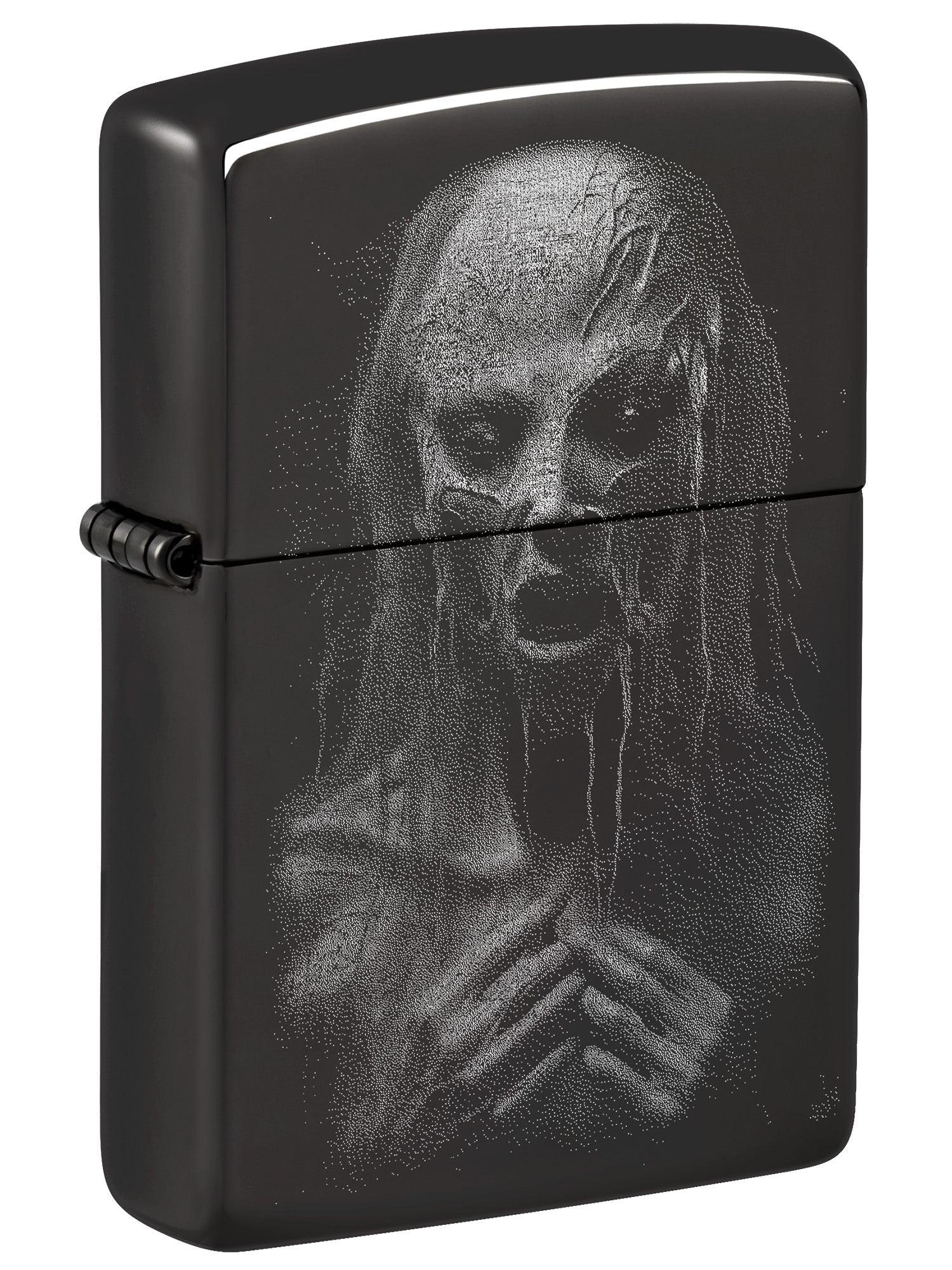 Zippo Lighter: Monster Design, Photo Image - High Polish Black 46292