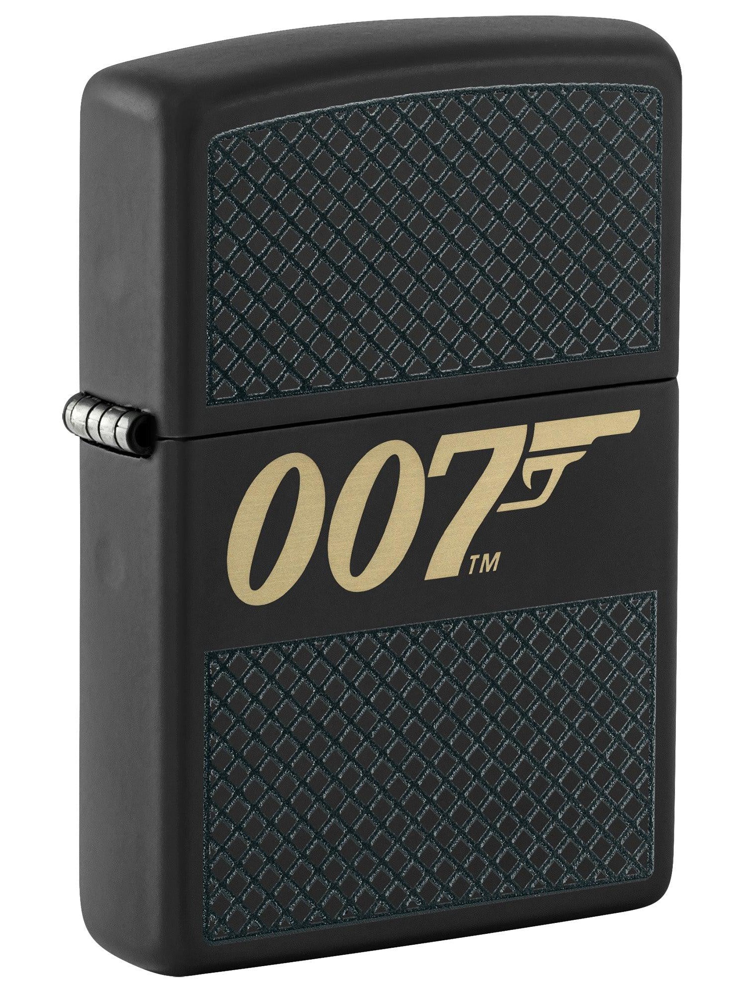 Zippo Lighter: James Bond 007 Design - Black Matte 46297