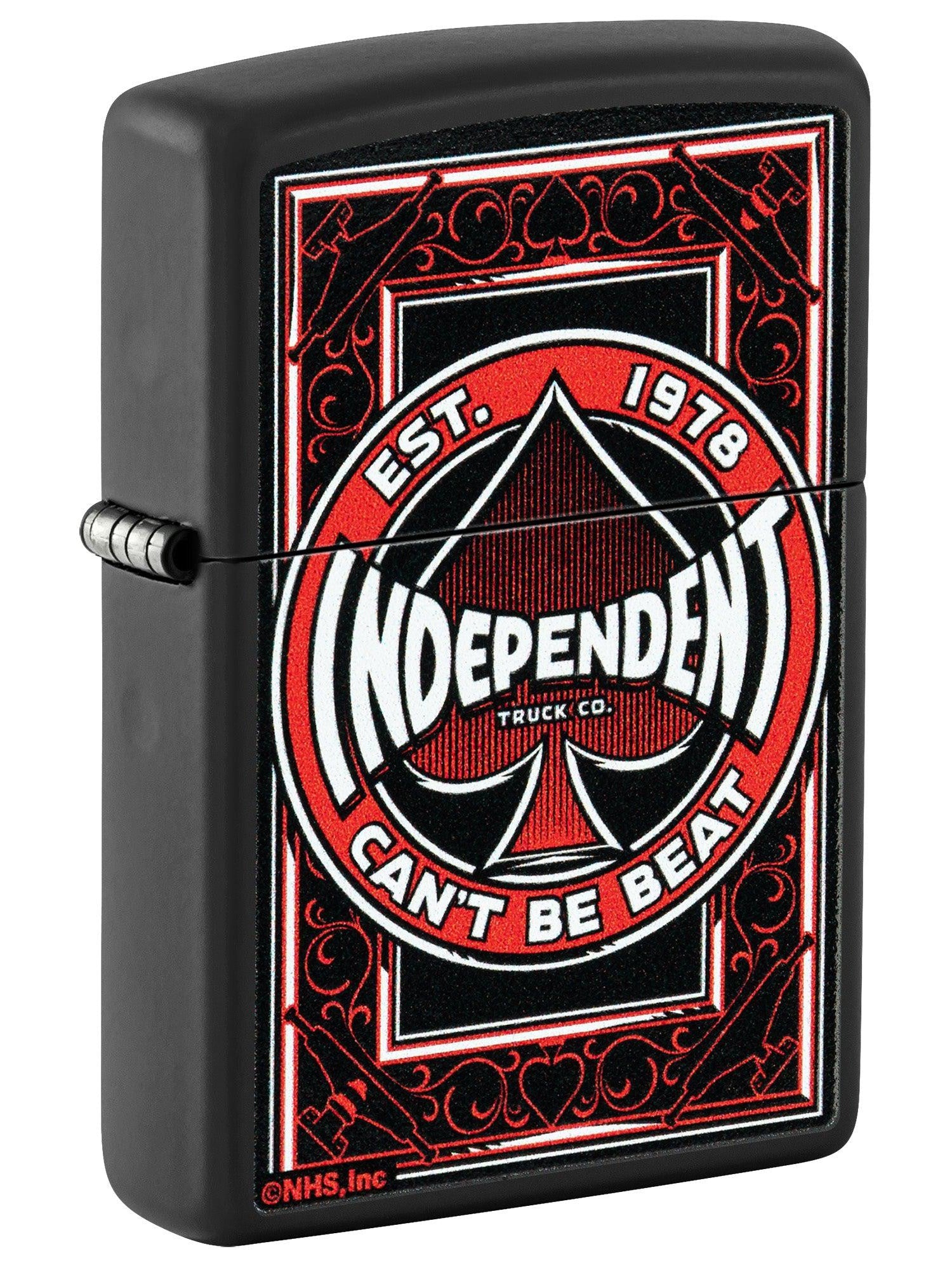 Zippo Lighter: Independent Trucks Design - Black Matte 46308