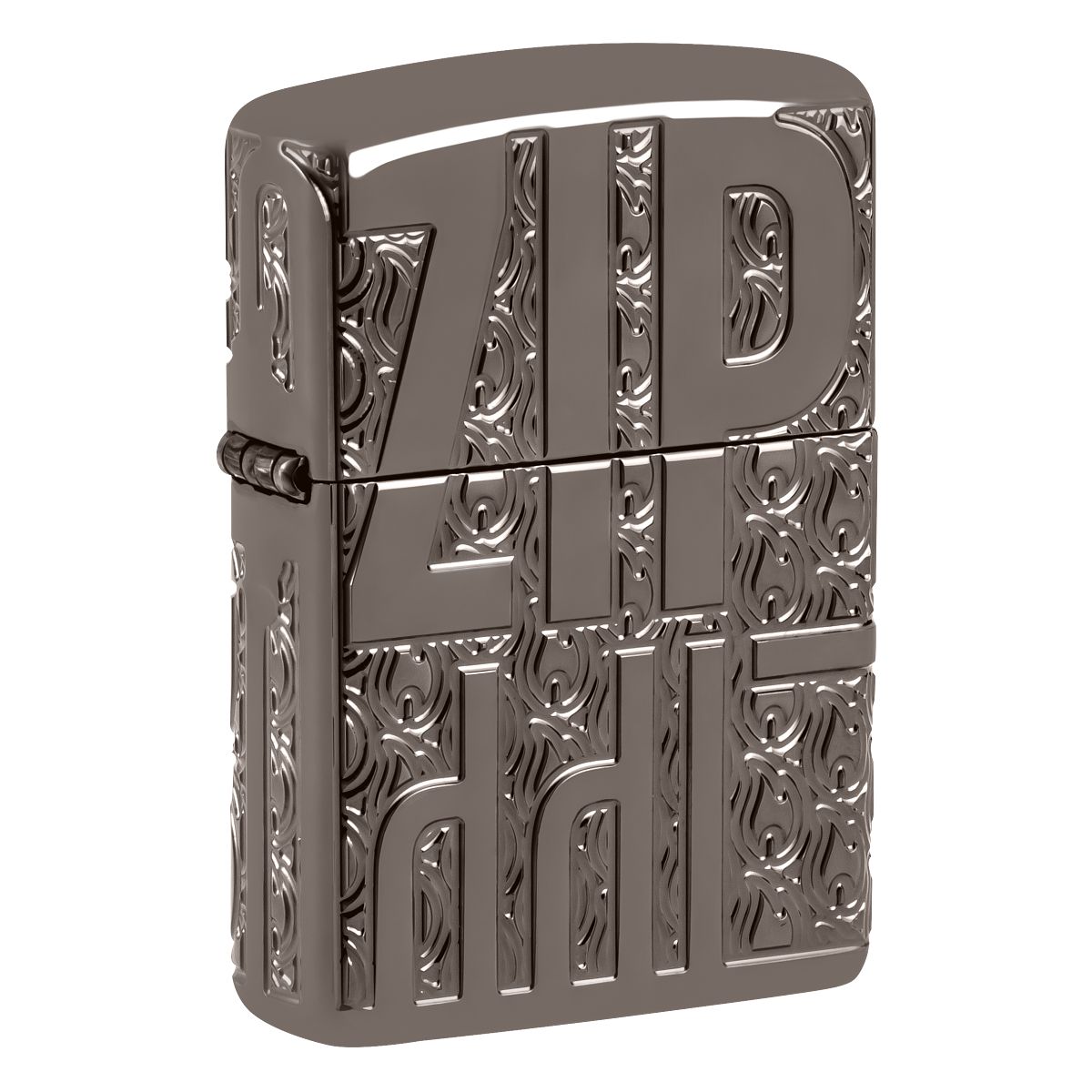 Zippo Lighter: Armor MultiCut, Reverse Carve Zippo - Black Ice 46312