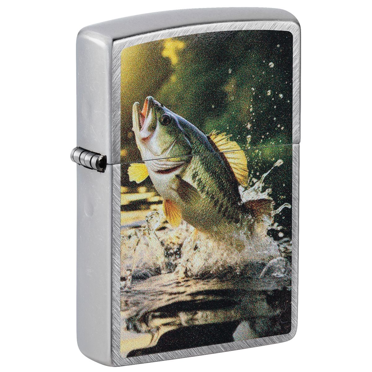 Zippo Lighter: Bass Fishing - Herringbone Sweep 46342
