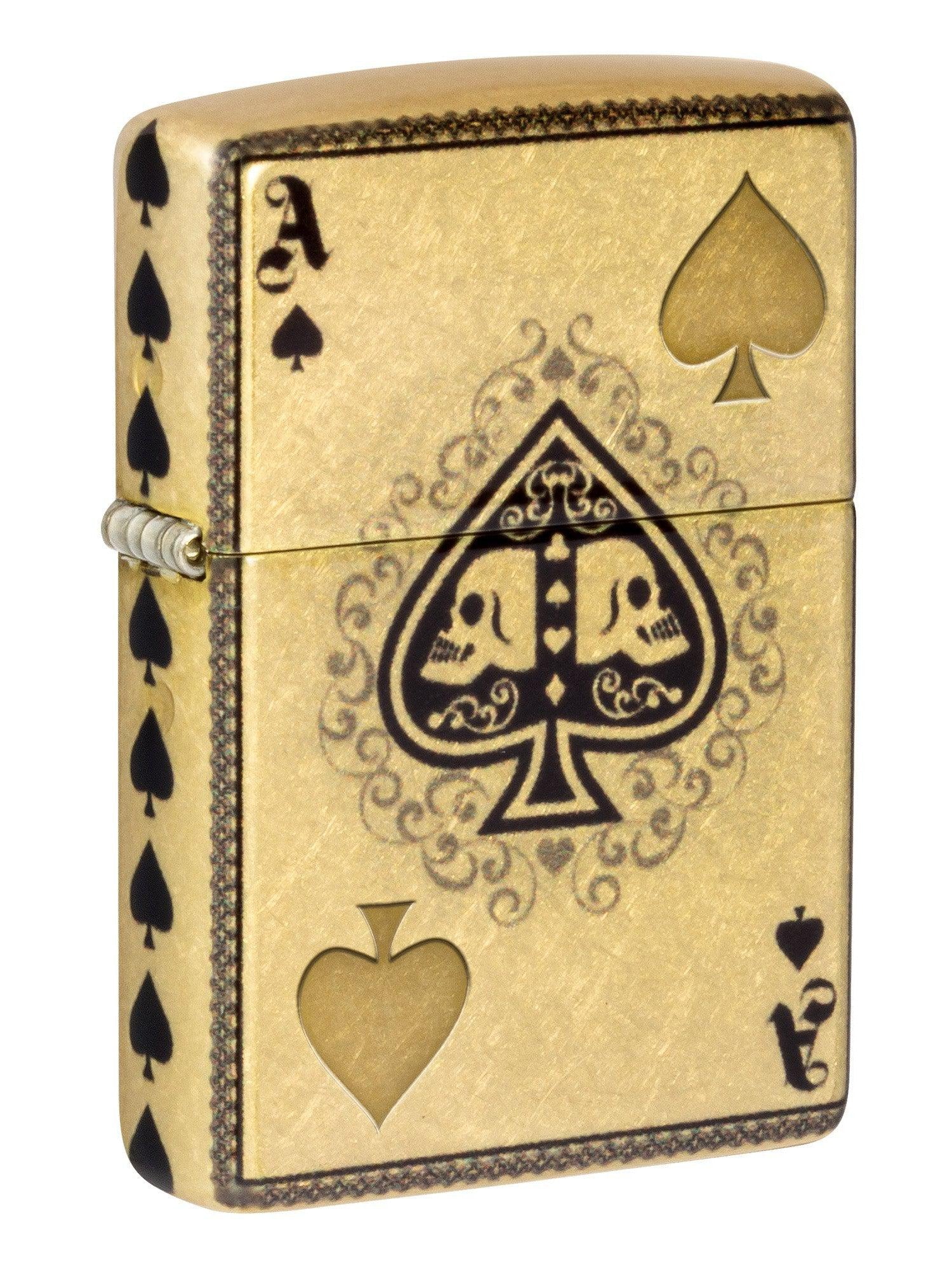 Zippo Lighter: Ace of Skulls Design - 540 Fusion 46388