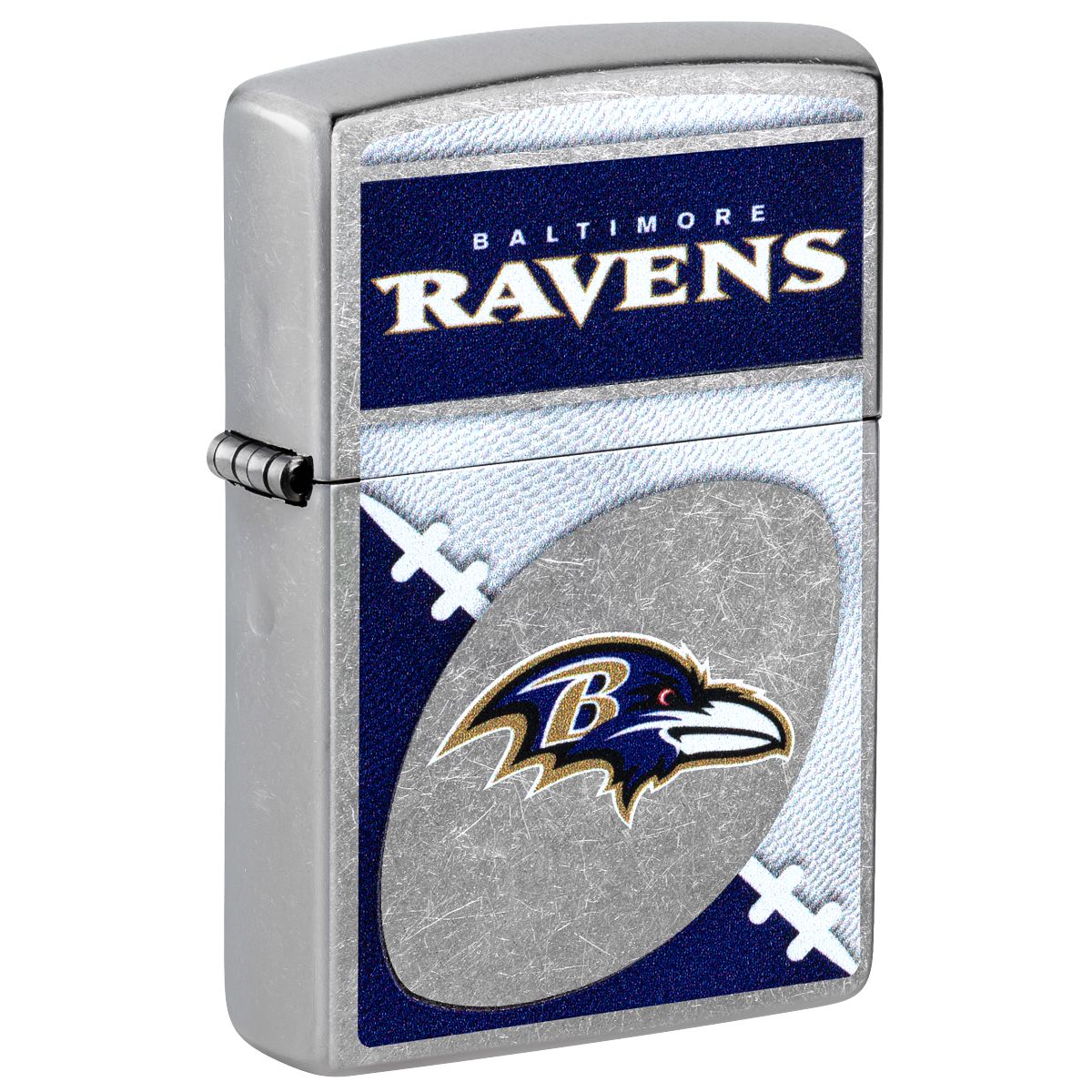 Zippo Lighter: NFL Football, Baltimore Ravens - Street Chrome 46437