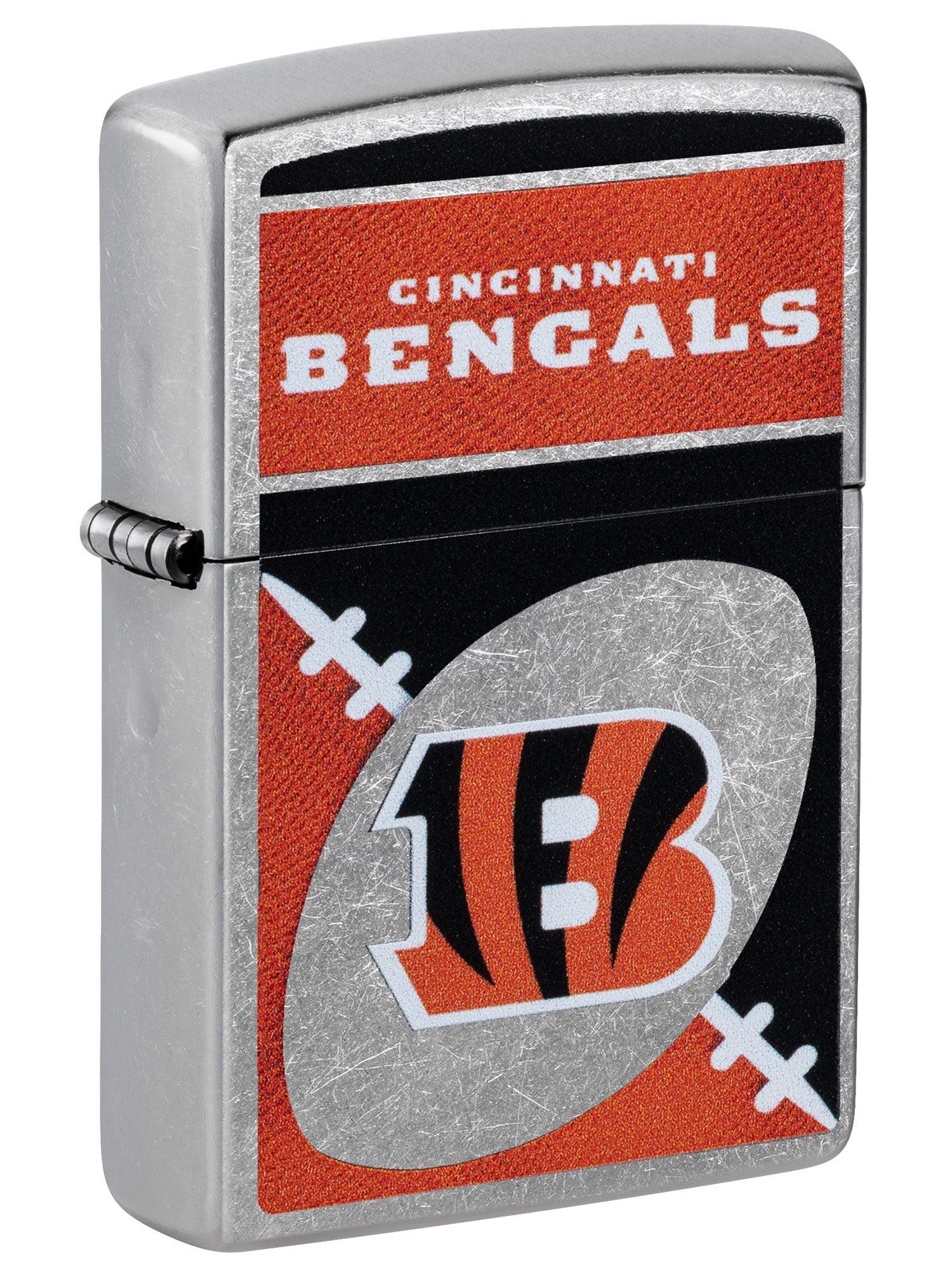 Zippo Lighter: NFL Football, Cincinnati Bengals - Street Chrome 46441