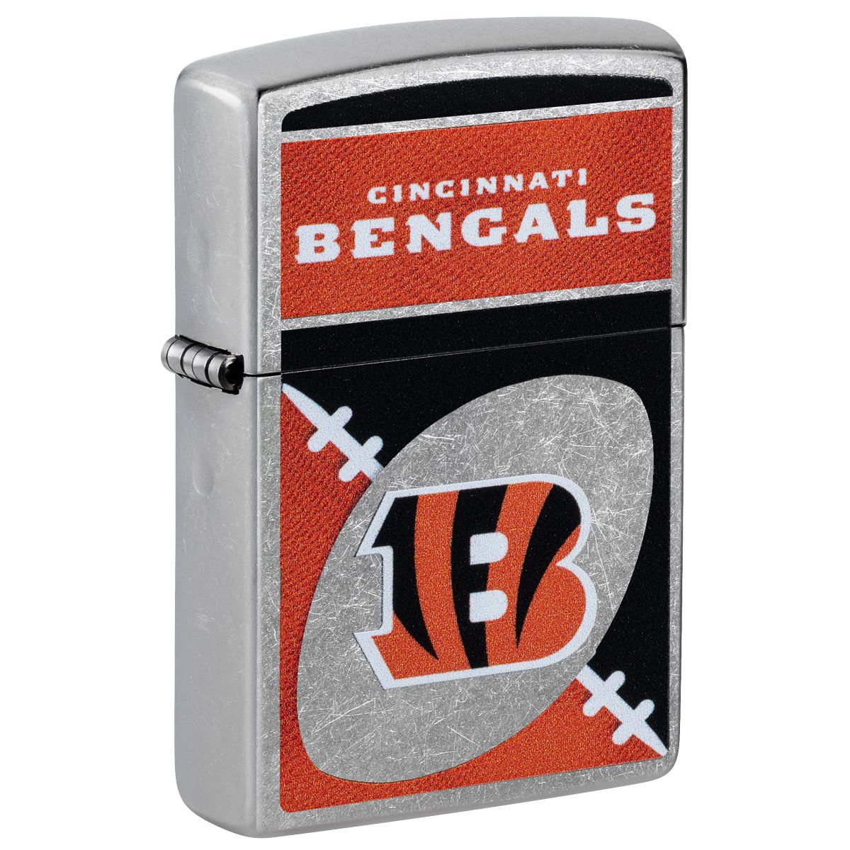 Zippo Lighter: NFL Football, Cincinnati Bengals - Street Chrome 46441