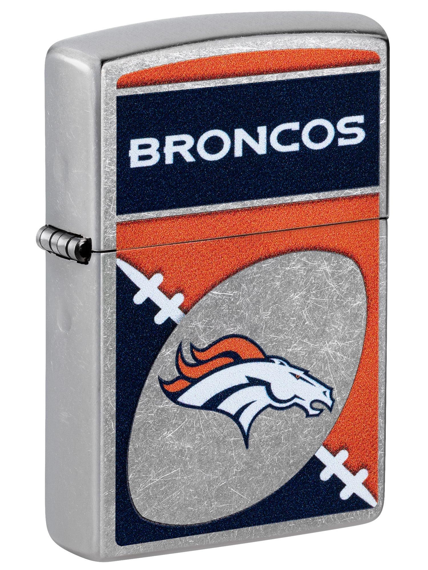 Zippo Lighter: NFL Football, Denver Broncos - Street Chrome 46444