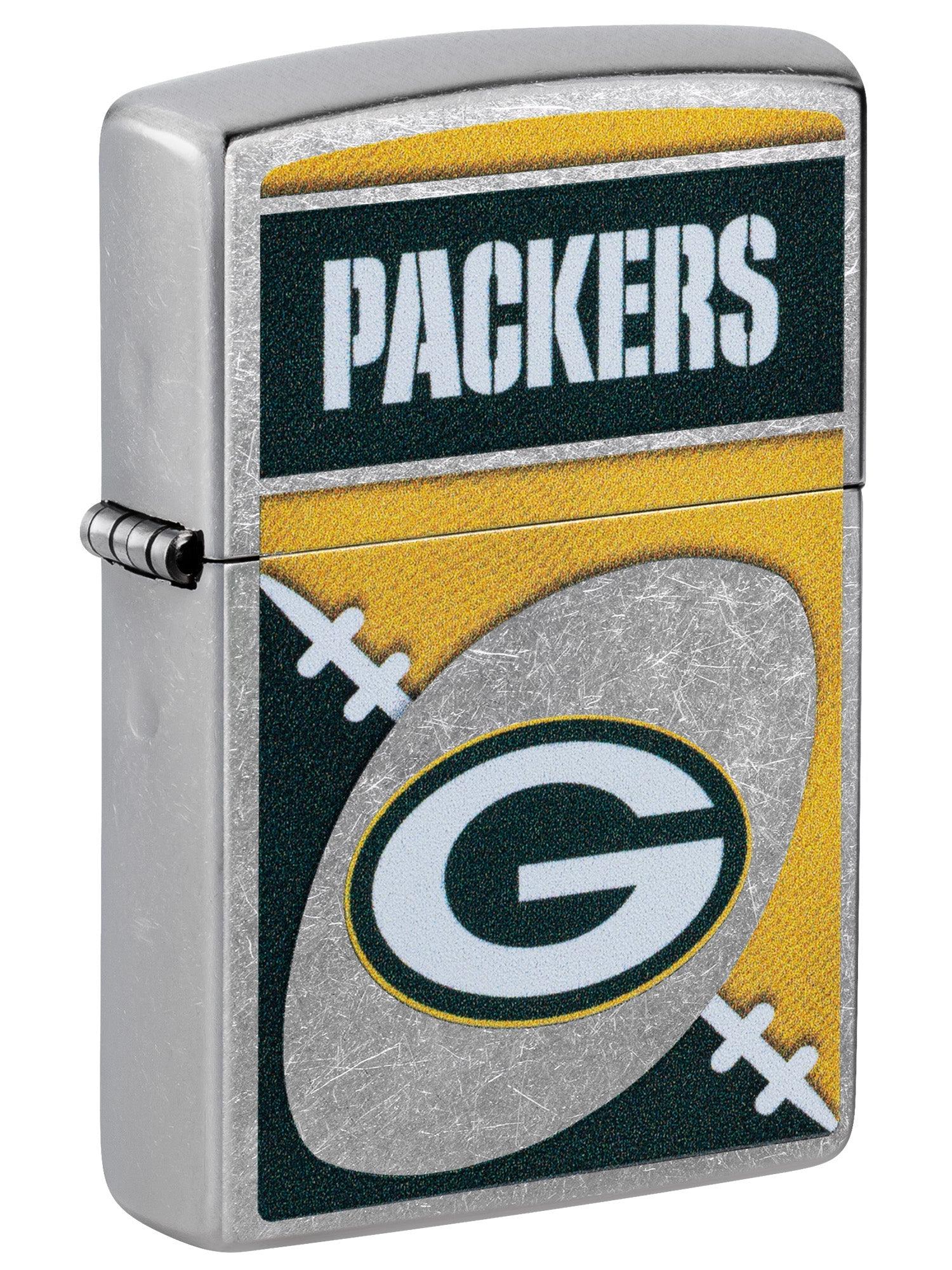 Zippo Lighter: NFL Football, Green Bay Packers - Street Chrome 46446