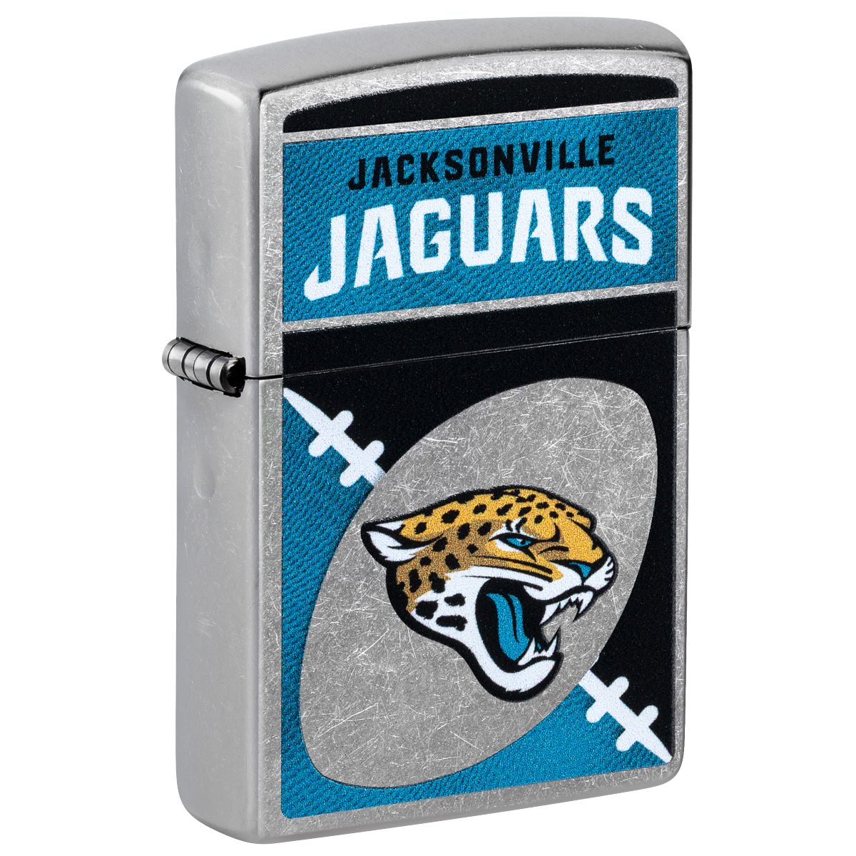 Zippo Lighter: NFL Football, Jacksonville Jaguars - Street Chrome 46449