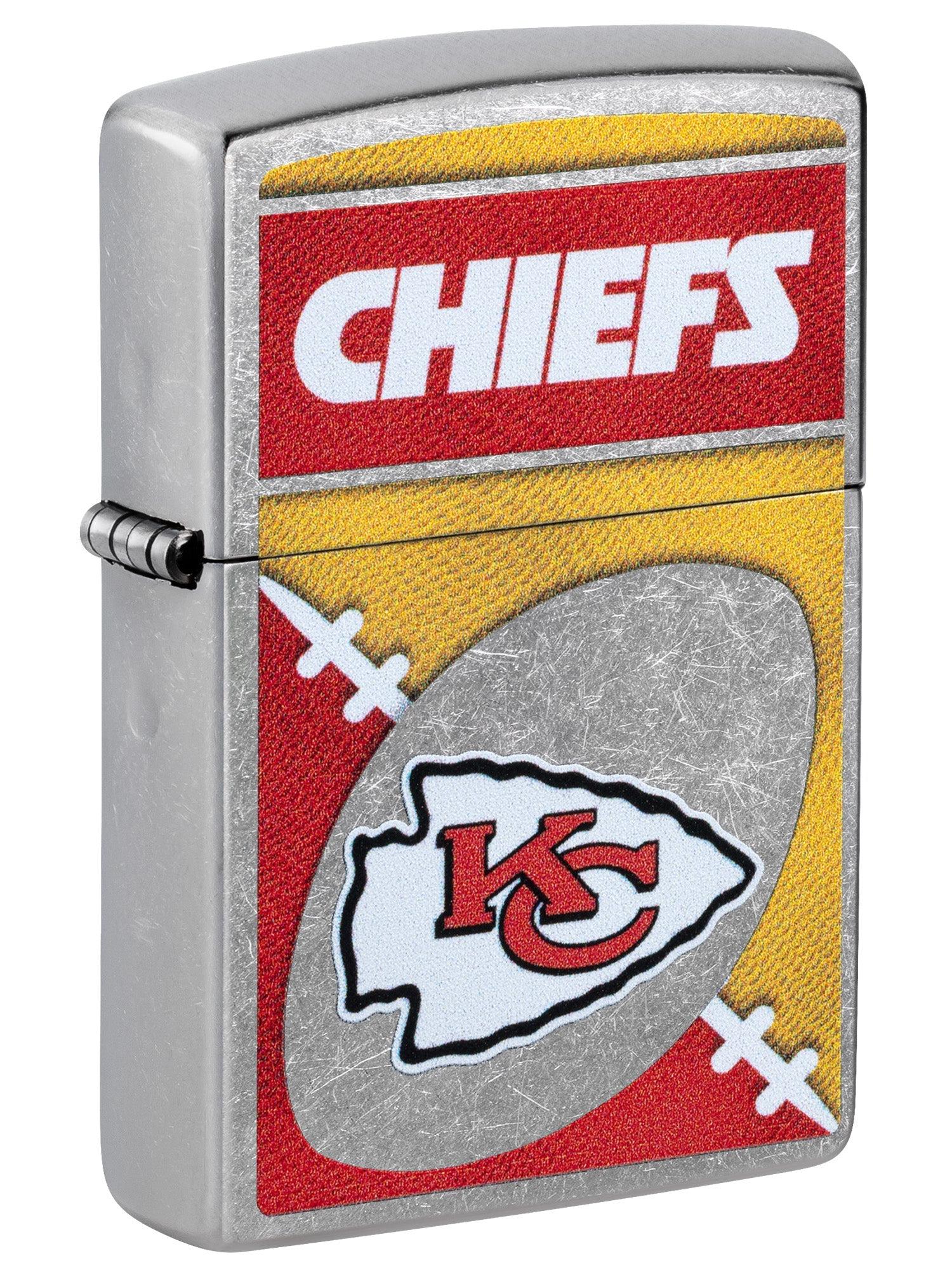 Zippo Lighter: NFL Football, Kansas City Chiefs - Street Chrome 46450