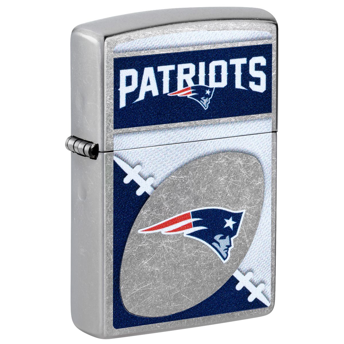 Zippo Lighter: NFL Football, New England Patriots - Street Chrome 46456