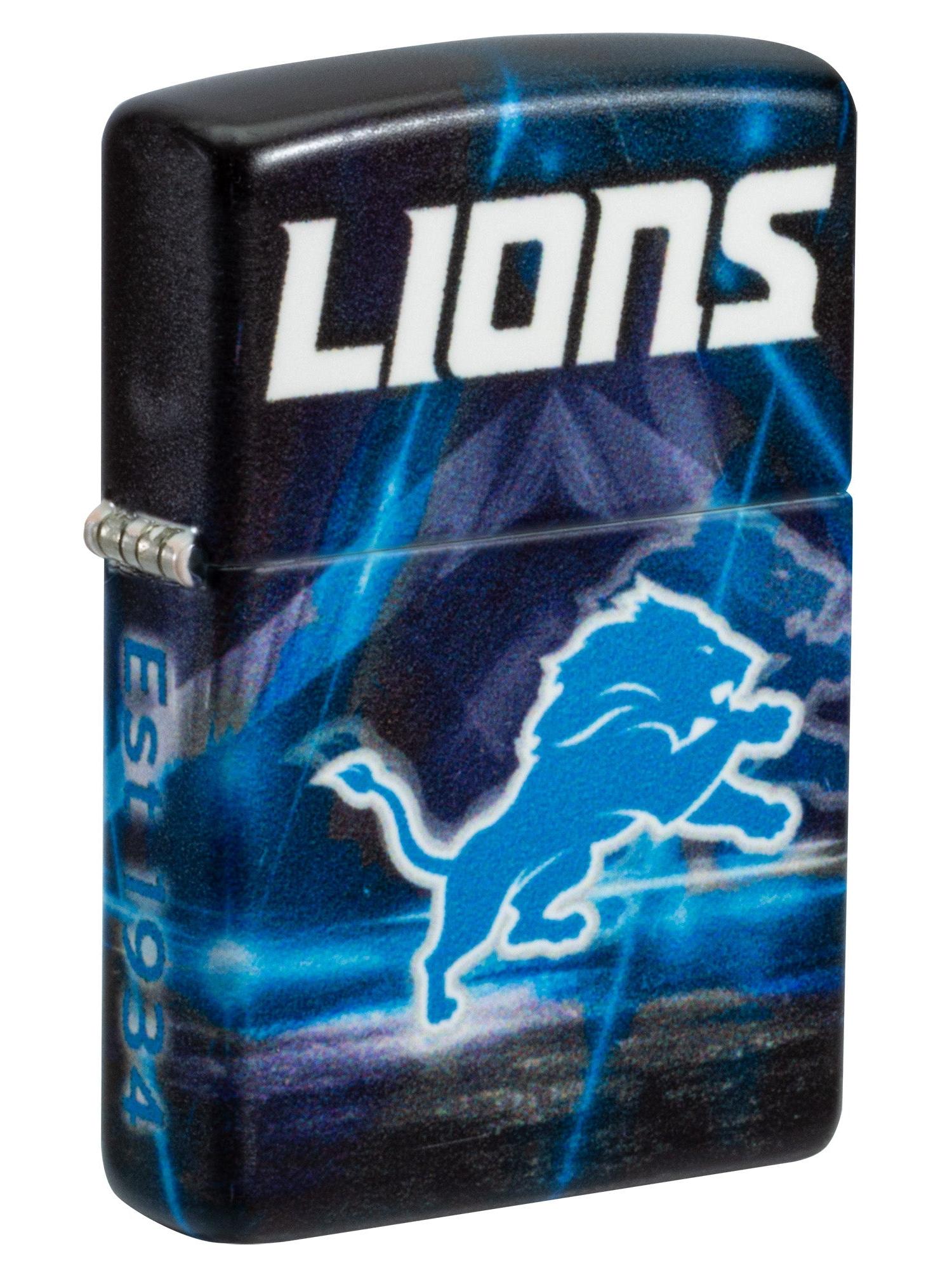 Zippo Lighter: NFL Football, Detroit Lions - 540 Color 46504