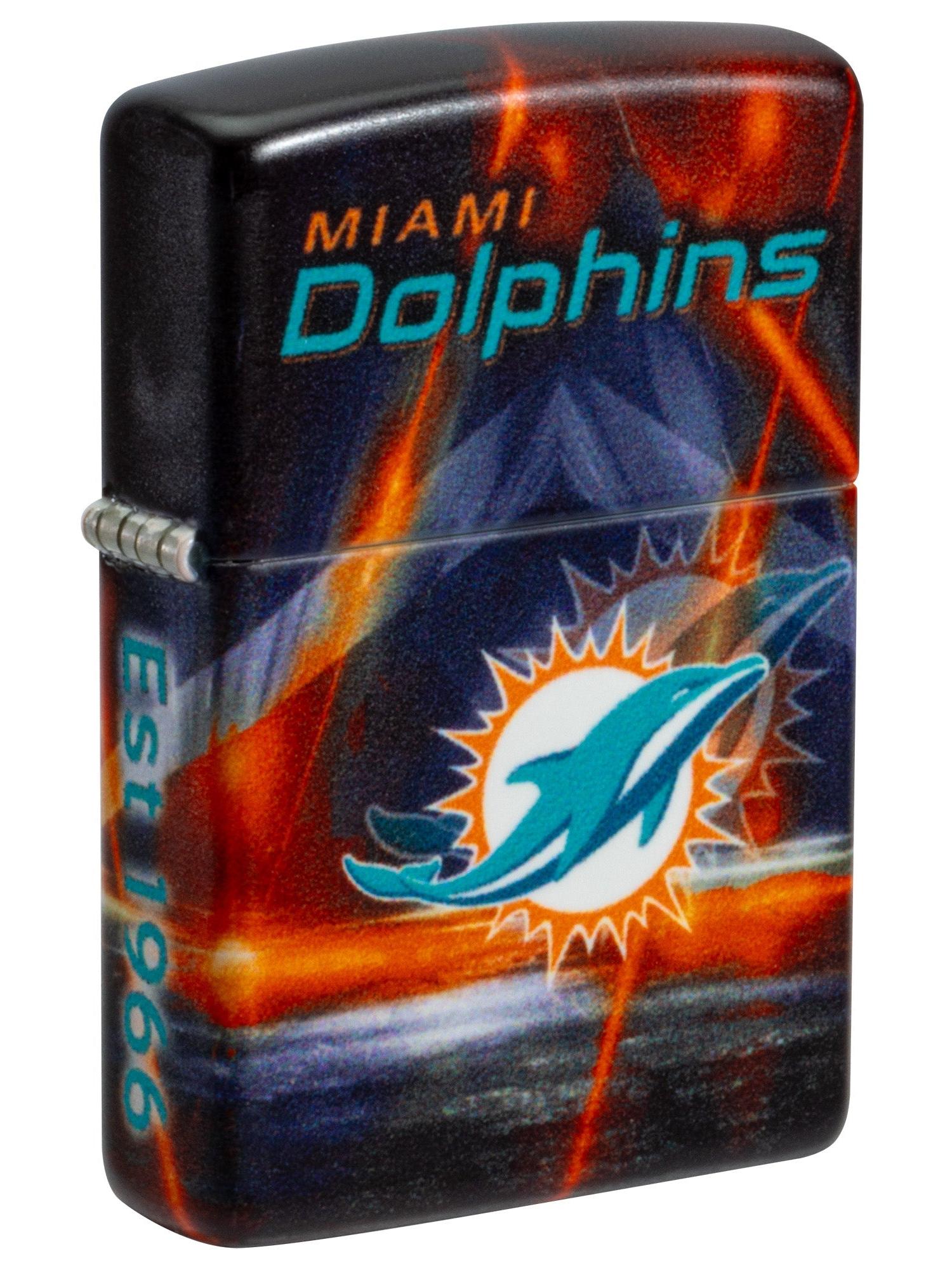 Zippo Lighter: NFL Football, Miami Dolphins - 540 Color 46513