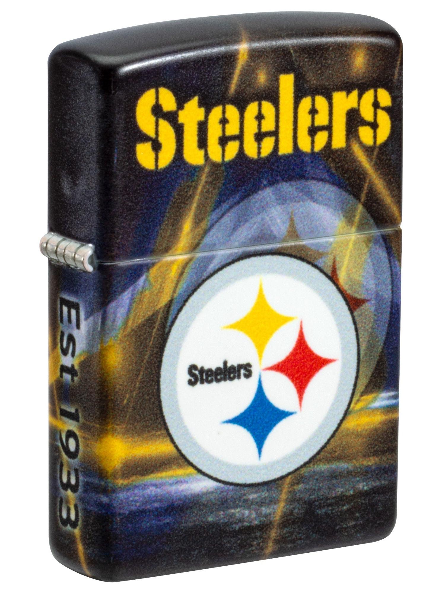 Zippo Lighter: NFL Football, Pittsburgh Steelers - 540 Color 46521