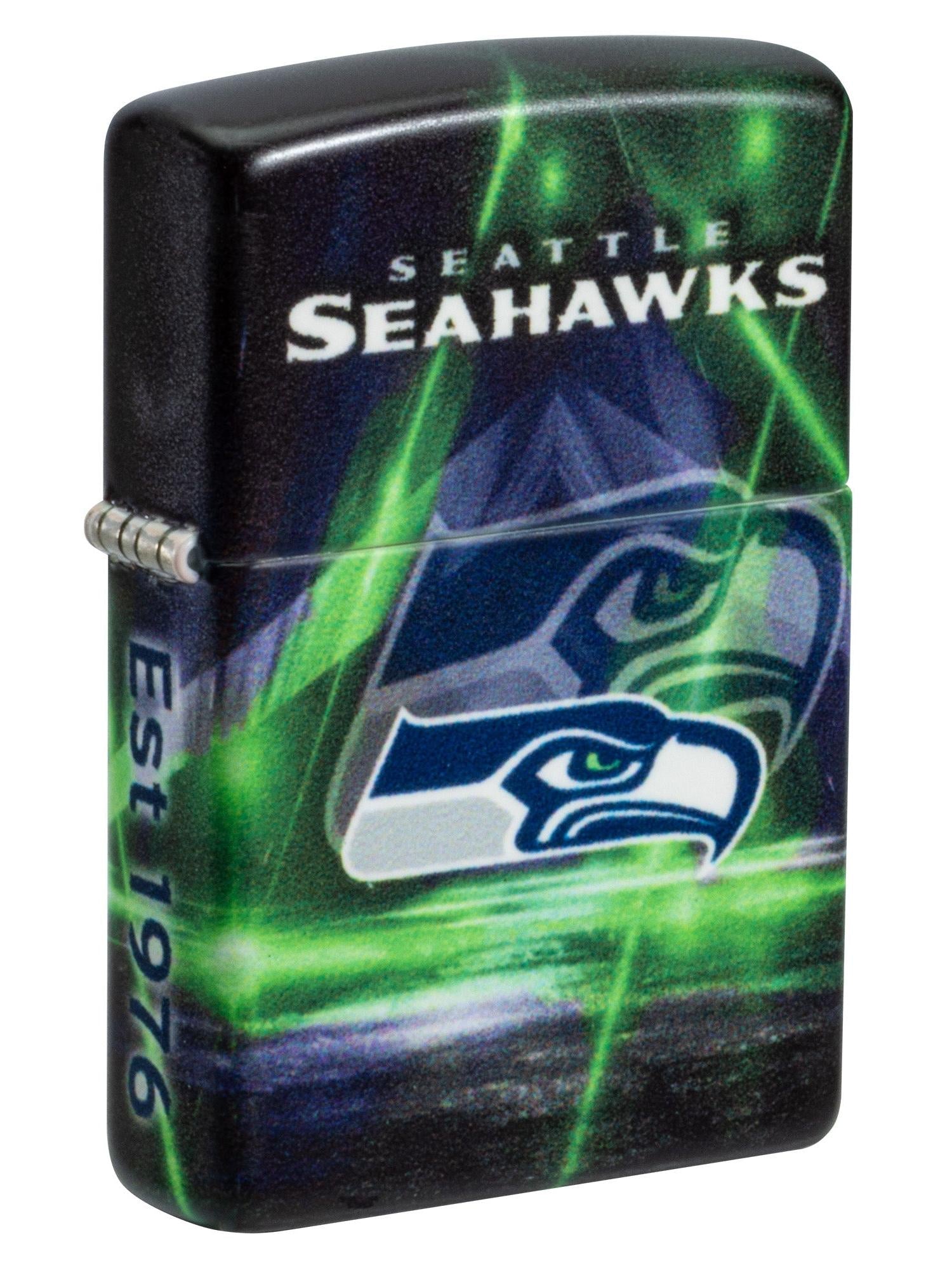 Zippo Lighter: NFL Football, Seattle Seahawks - 540 Color 46523