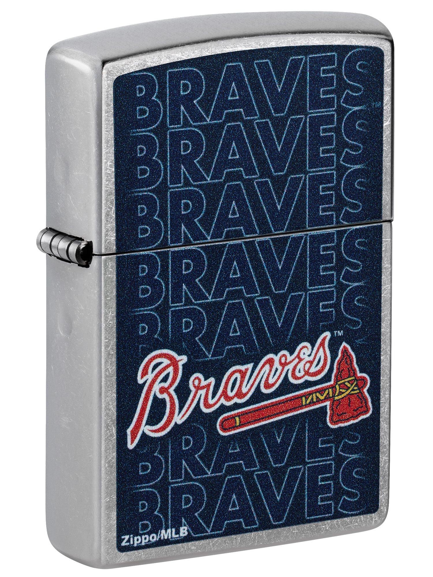 Zippo Lighter: MLB Baseball, Atlanta Braves - Street Chrome 46528