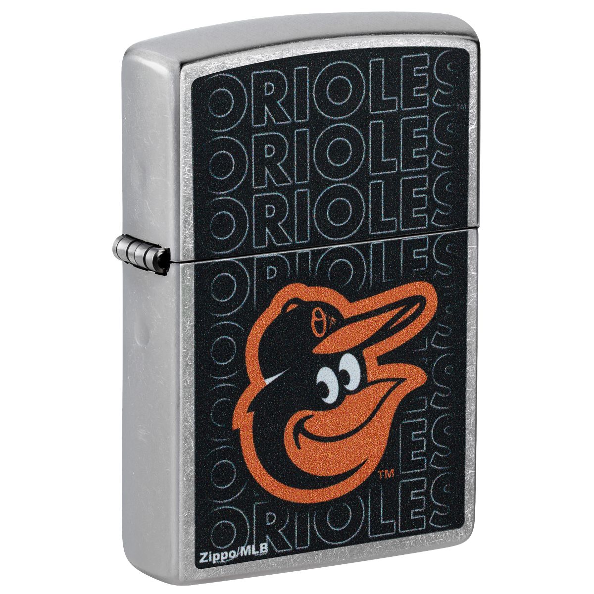 Zippo Lighter: MLB Baseball, Baltimore Orioles - Street Chrome 46529
