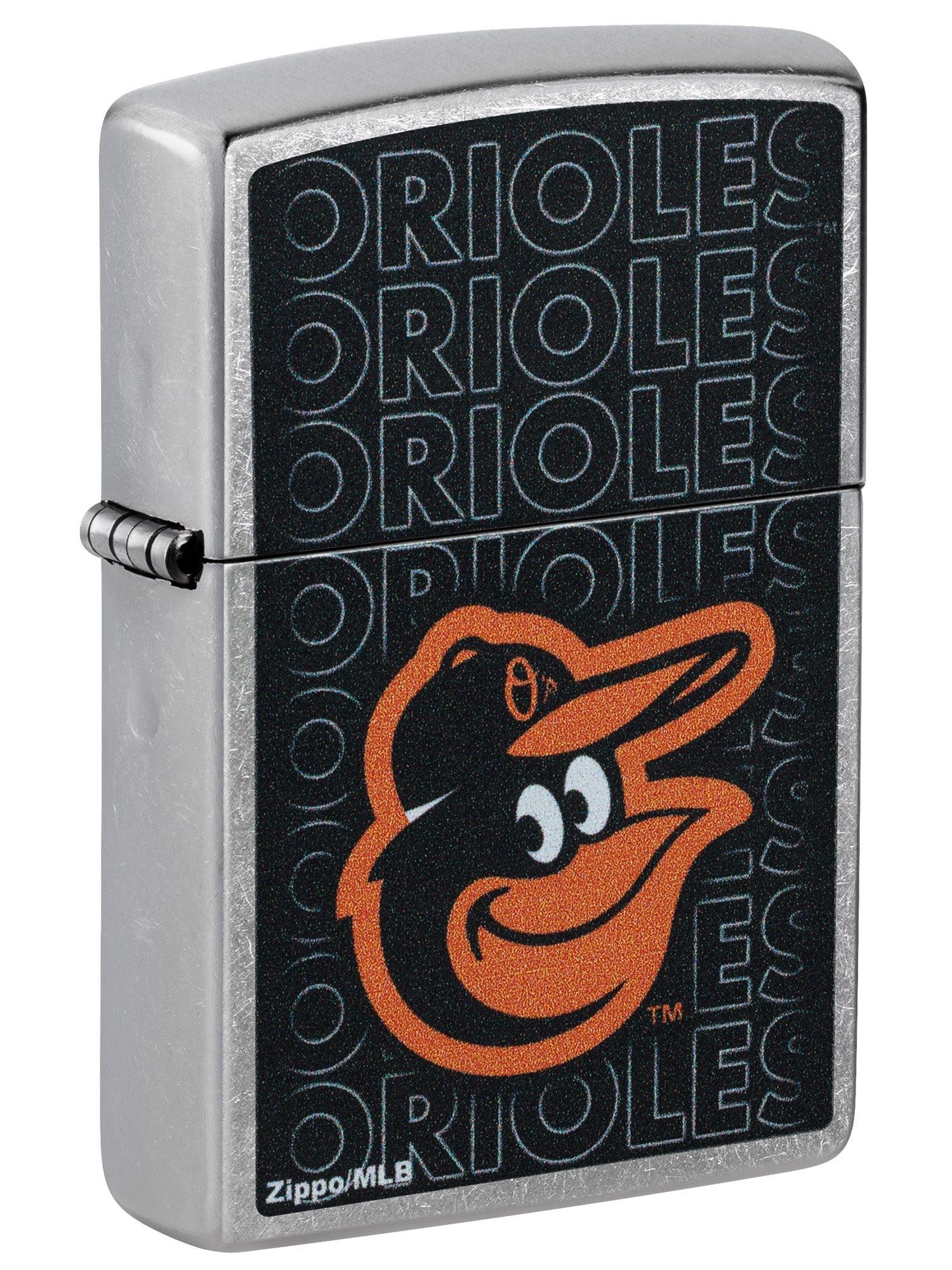 Zippo Lighter: MLB Baseball, Baltimore Orioles - Street Chrome 46529