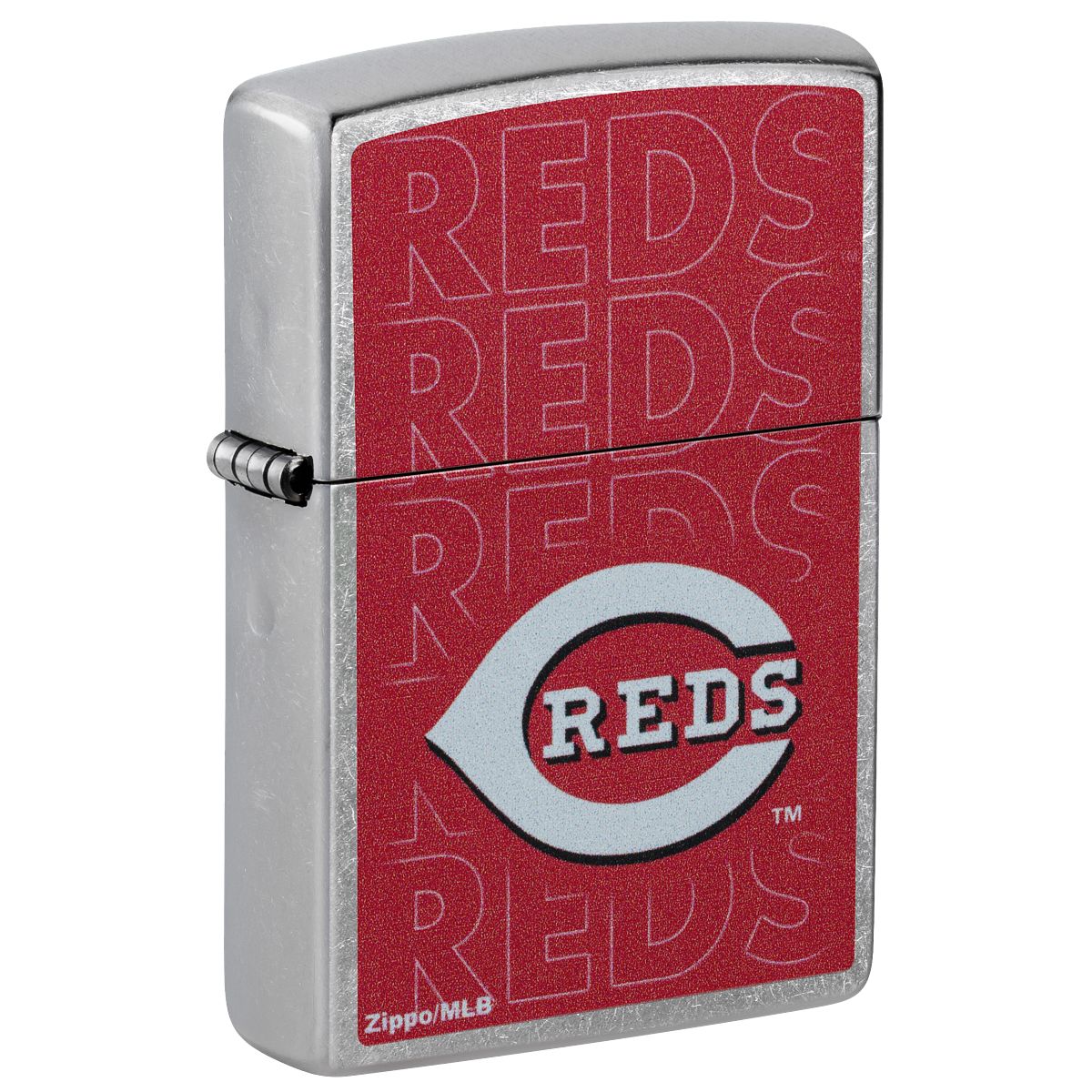 Zippo Lighter: MLB Baseball, Cincinnati Reds - Street Chrome 46536