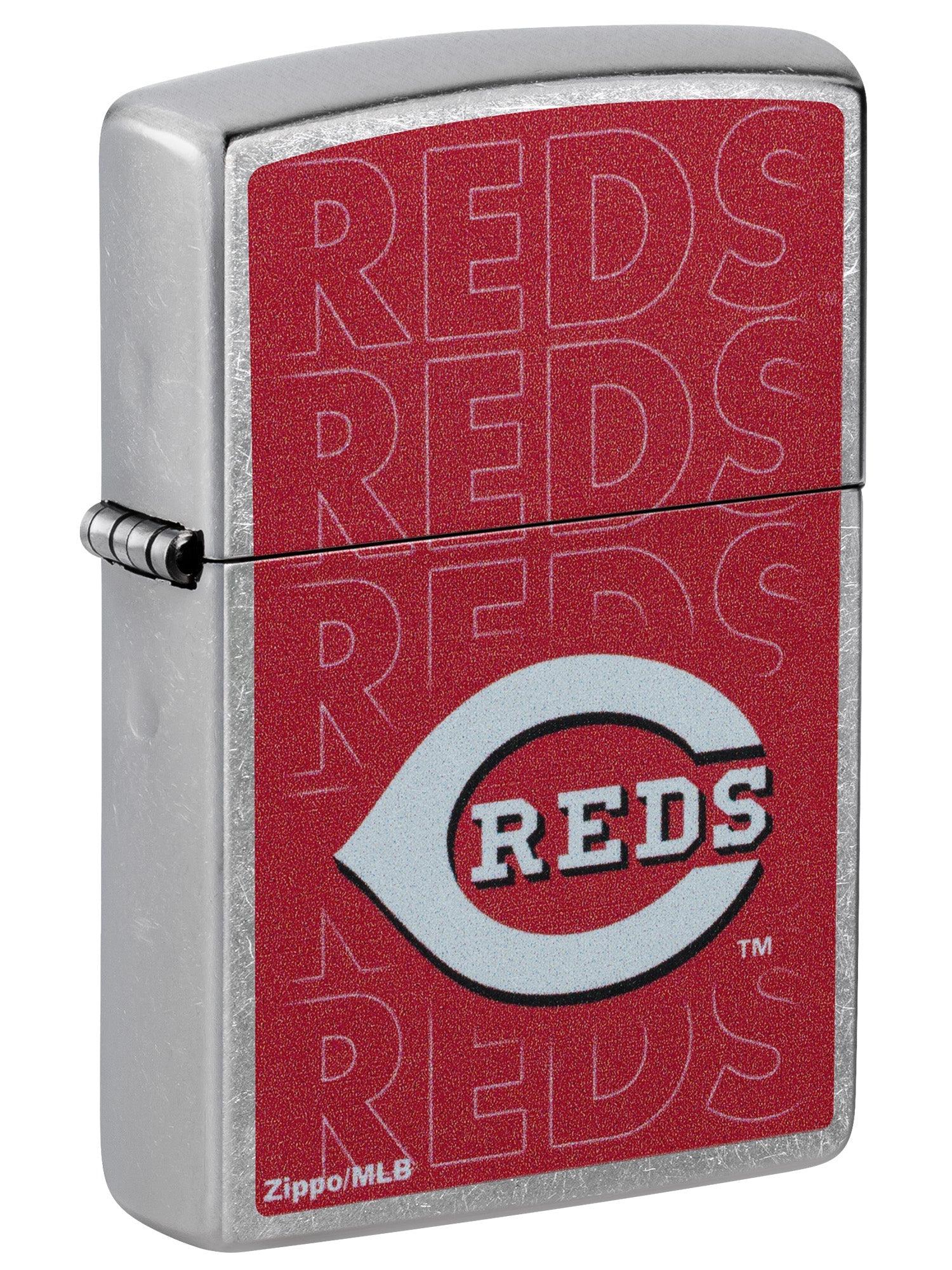 Zippo Lighter: MLB Baseball, Cincinnati Reds - Street Chrome 46536