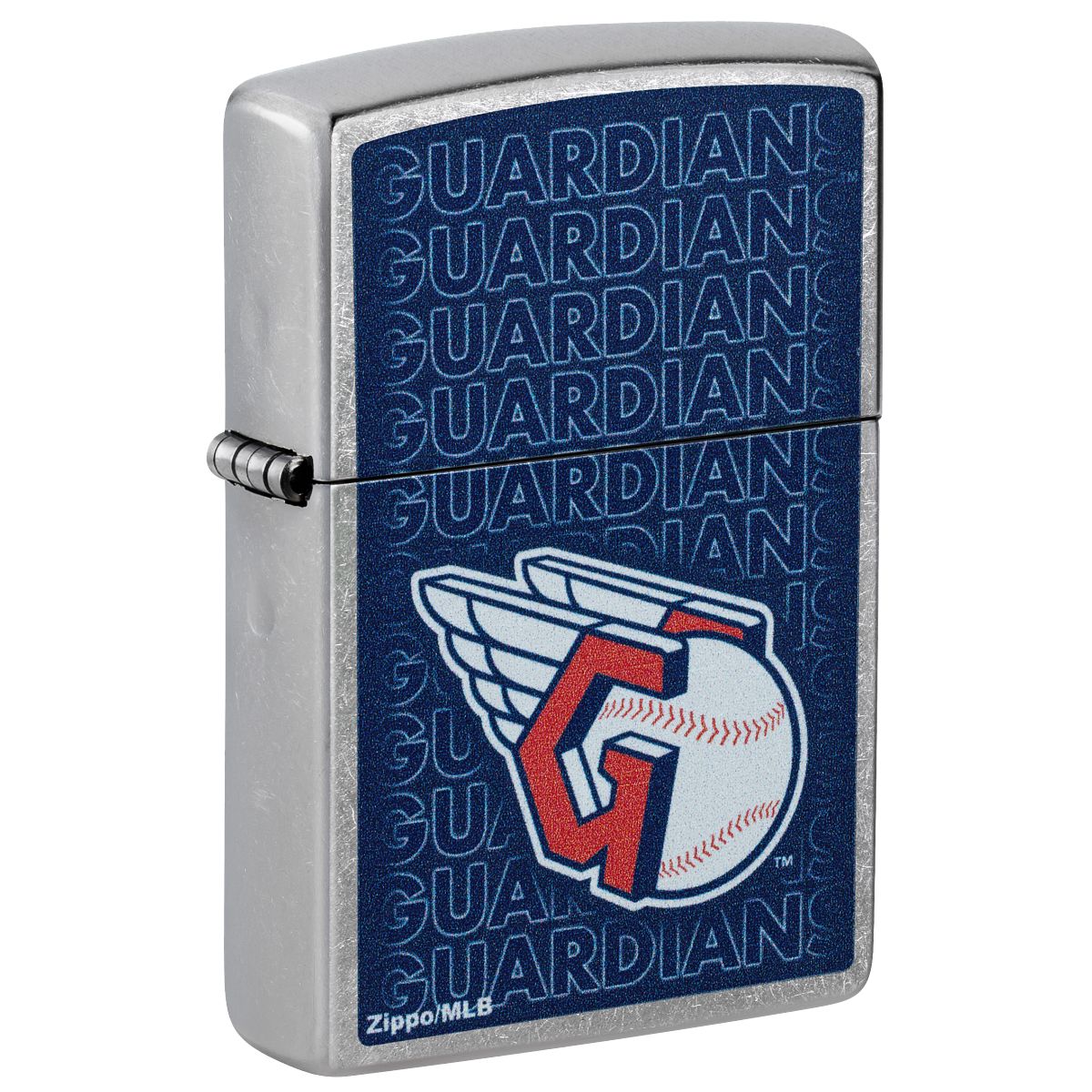 Zippo Lighter: MLB Baseball, Cleveland Guardians - Street Chrome 46537
