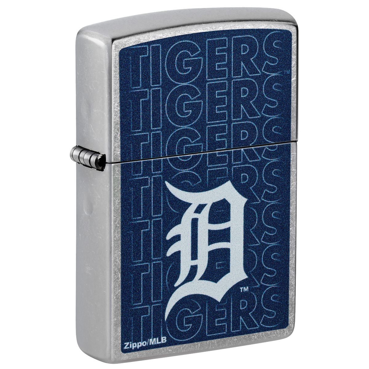 Zippo Lighter: MLB Baseball, Detroit Tigers - Street Chrome 46539