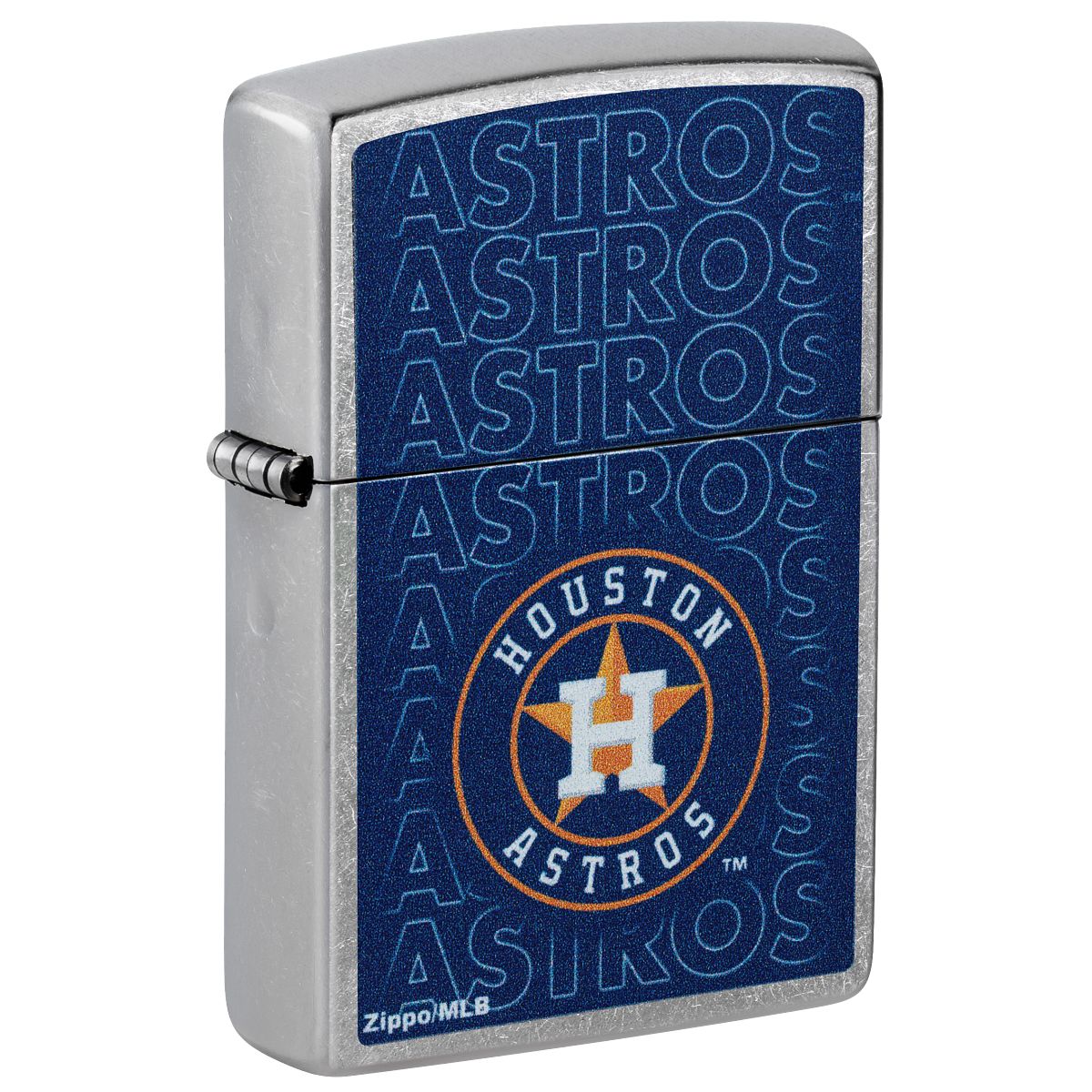 Zippo Lighter: MLB Baseball, Houston Astros - Street Chrome 46540