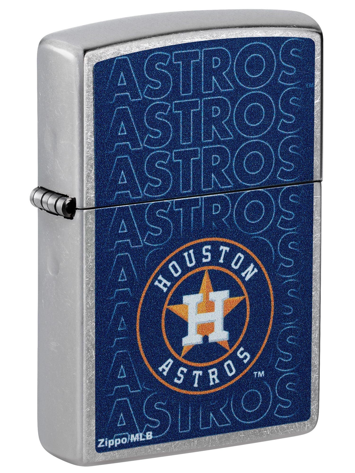 Zippo Lighter: MLB Baseball, Houston Astros - Street Chrome 46540