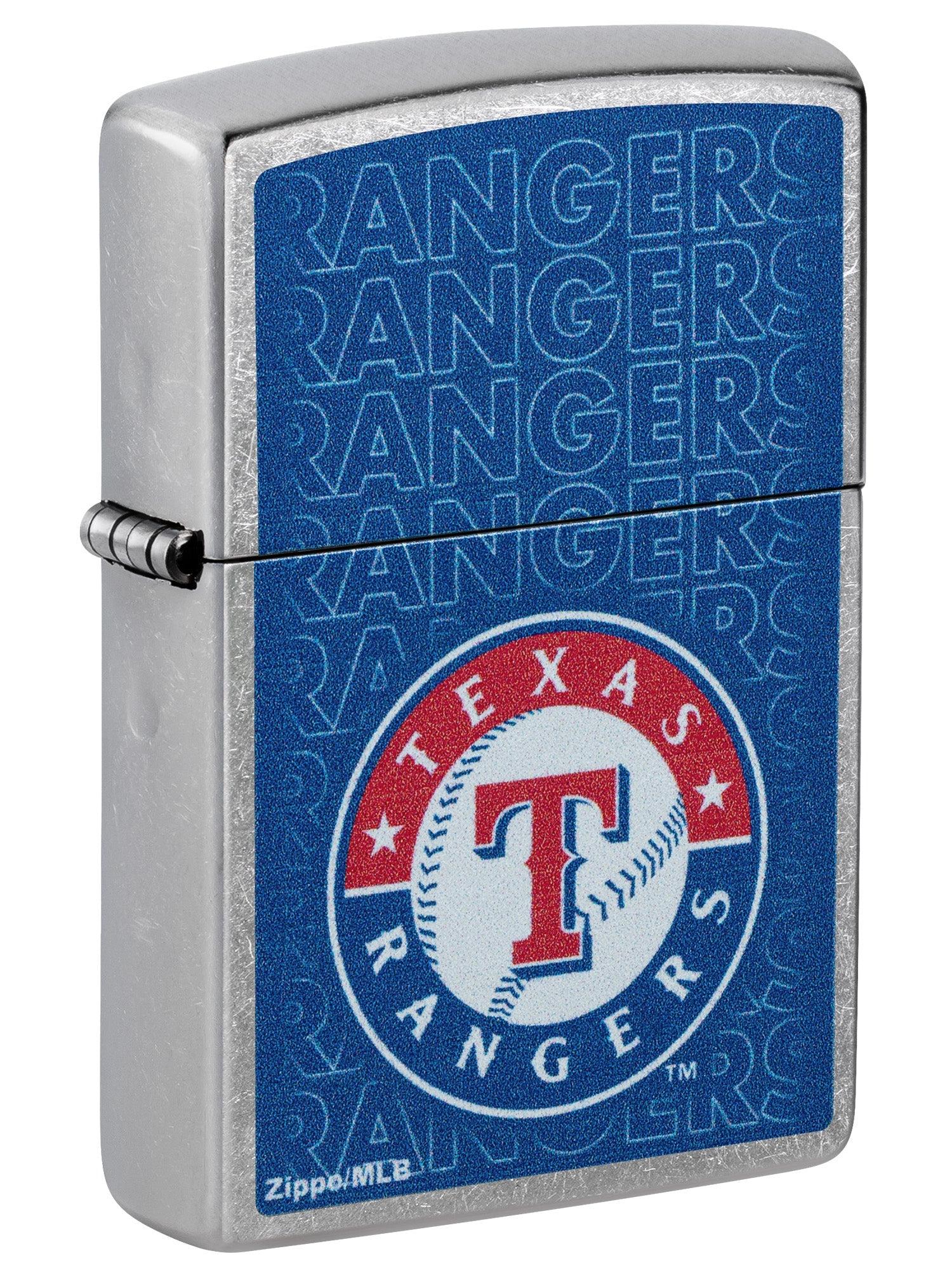 Zippo Lighter: MLB Baseball, Texas Rangers - Street Chrome 46557