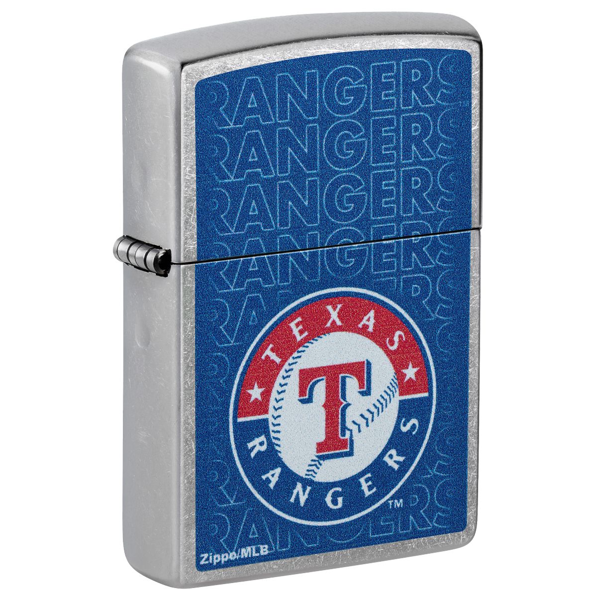 Zippo Lighter: MLB Baseball, Texas Rangers - Street Chrome 46557