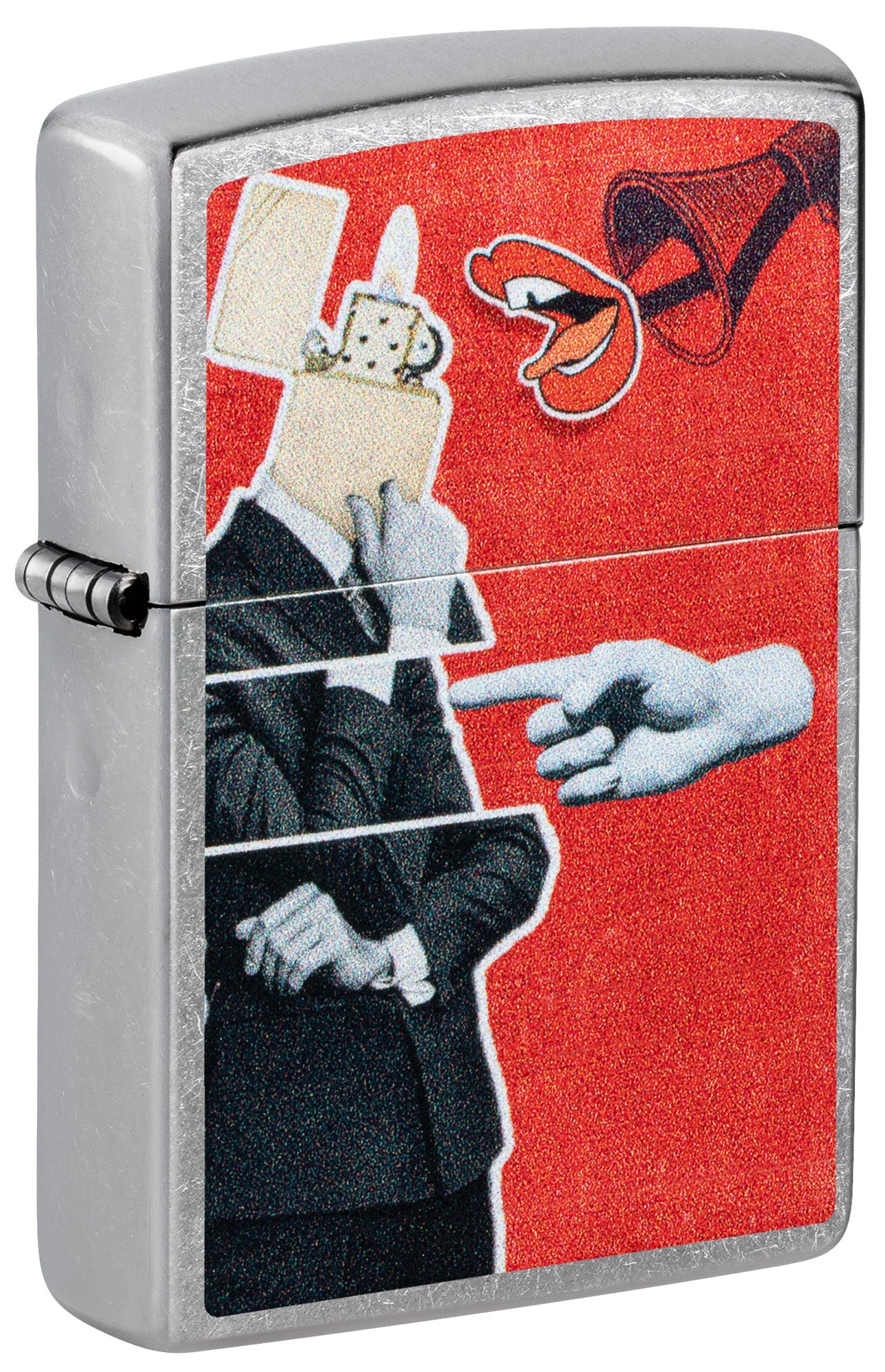 Zippo Lighter: Zippo Collage Design - Street Chrome 46581