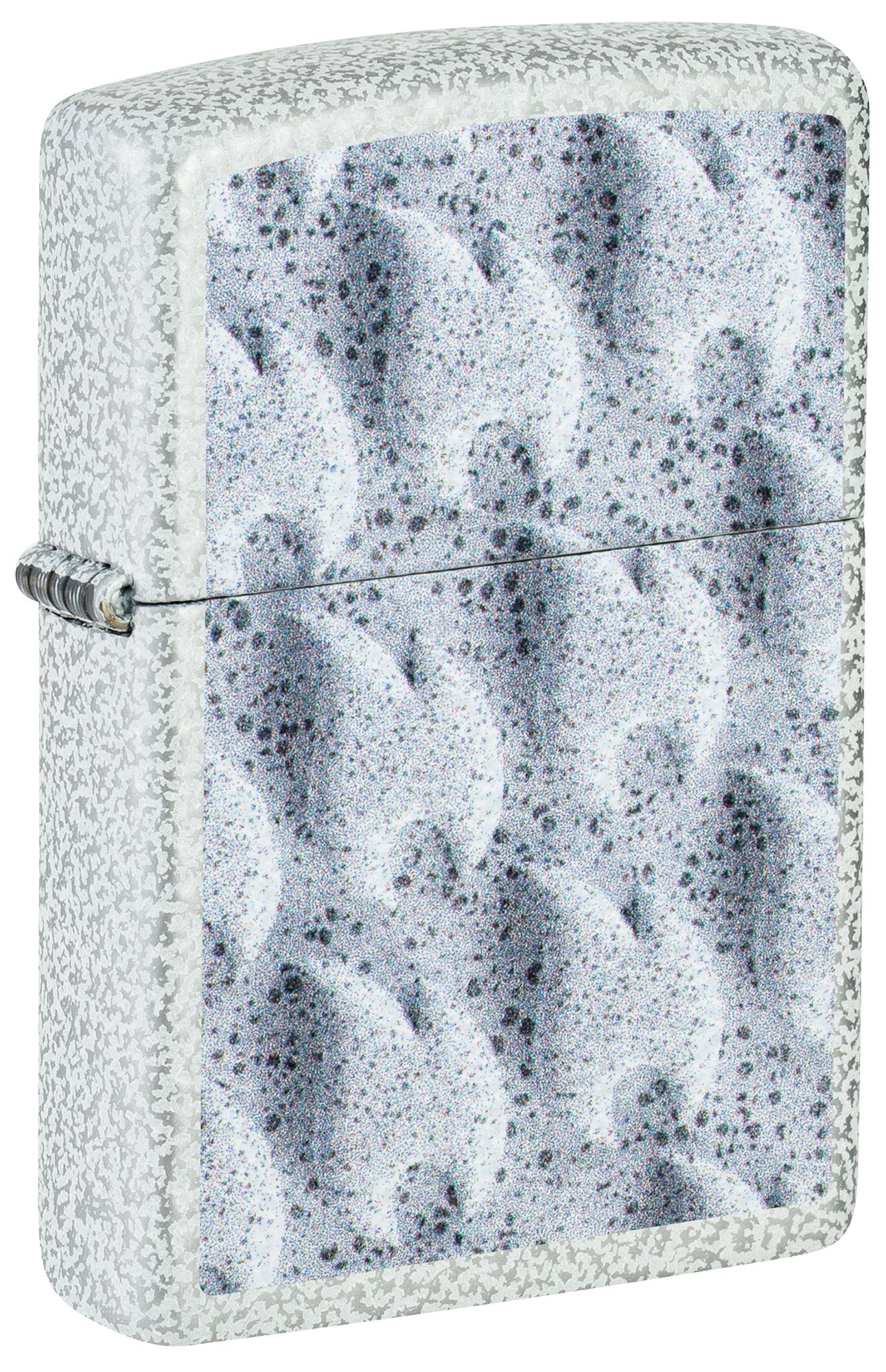 Zippo Lighter: Frozen Flames Design - Glacier 46599