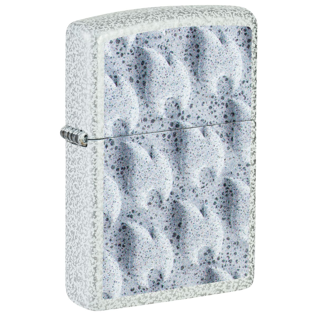 Zippo Lighter: Frozen Flames Design - Glacier 46599