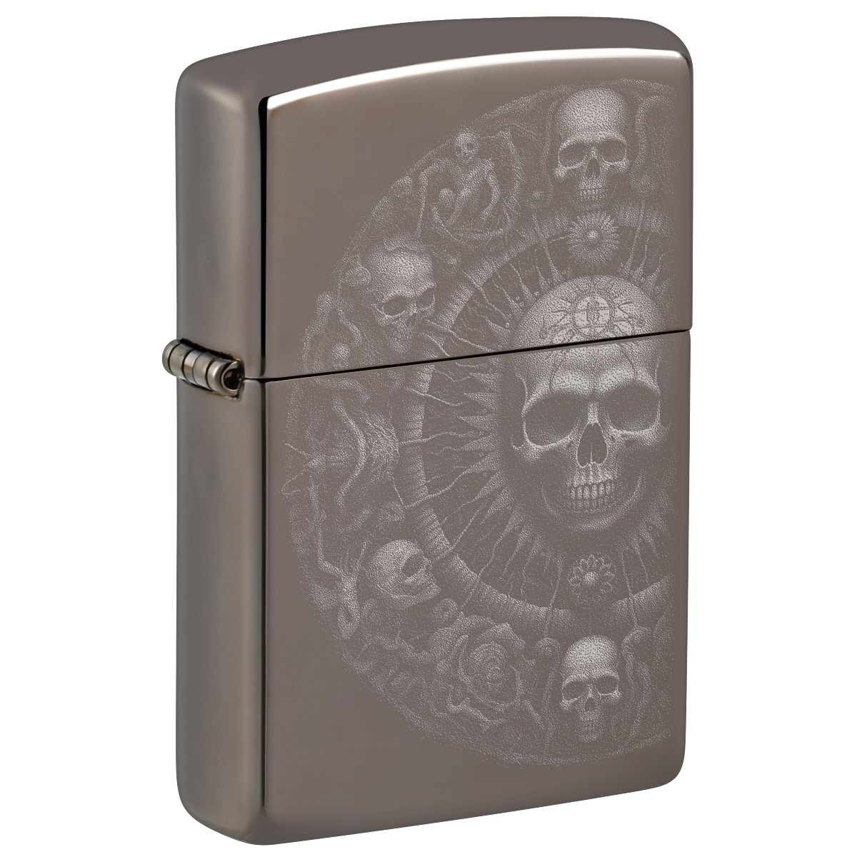 Zippo Lighter: Skull Mandala - Black Ice 46602