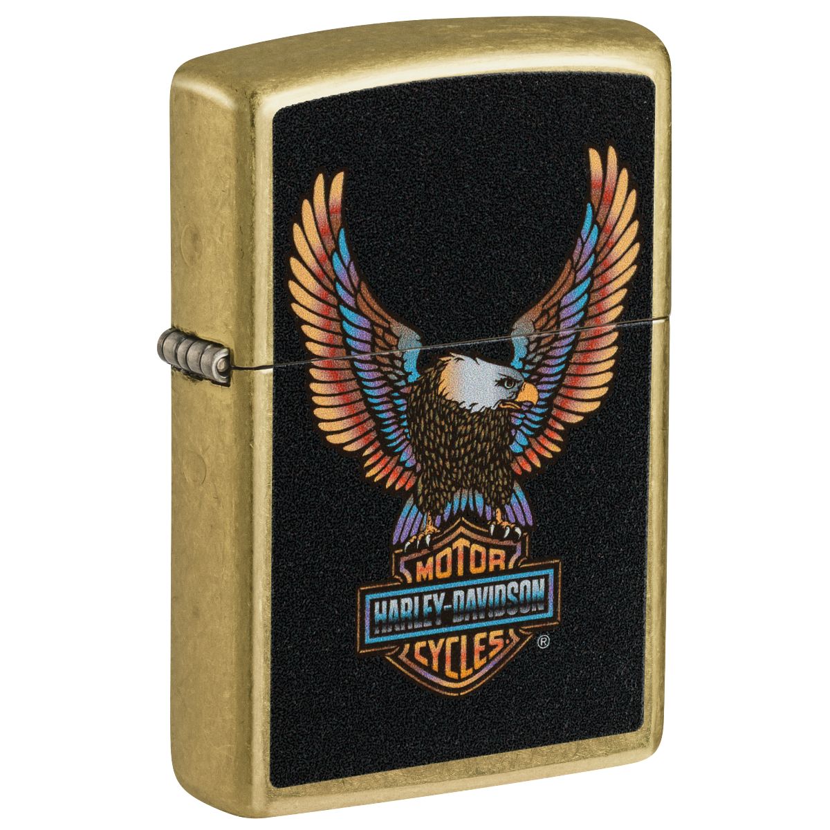 Zippo Lighter: Harley-Davidson Eagle - Street Brass 46678
