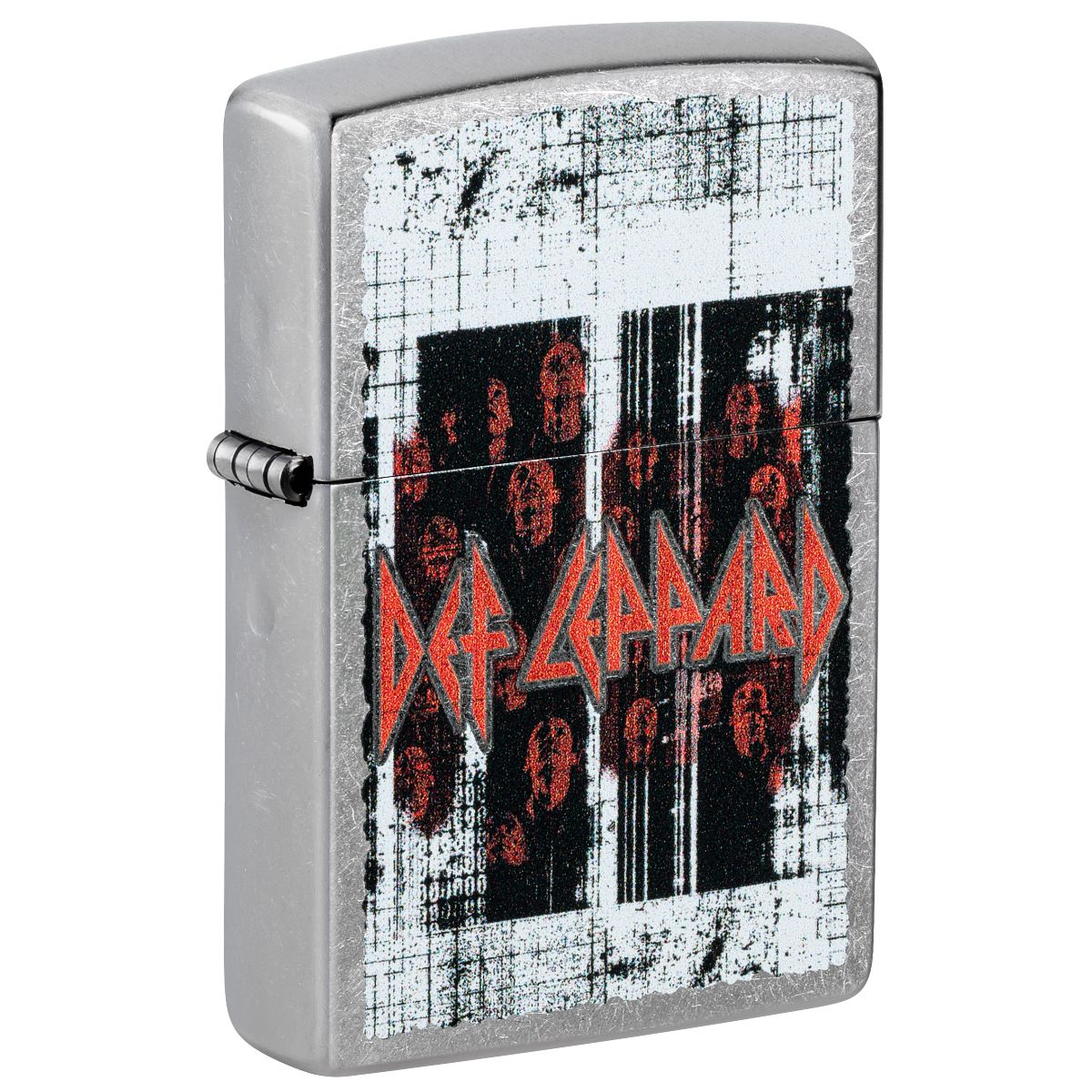 Zippo Lighter: Def Leppard Logo - Street Chrome 46742