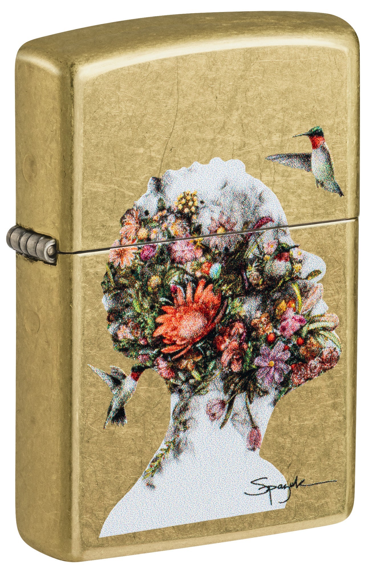 Zippo Lighter: Hummingbirds by Spazuk - Street Brass 46747