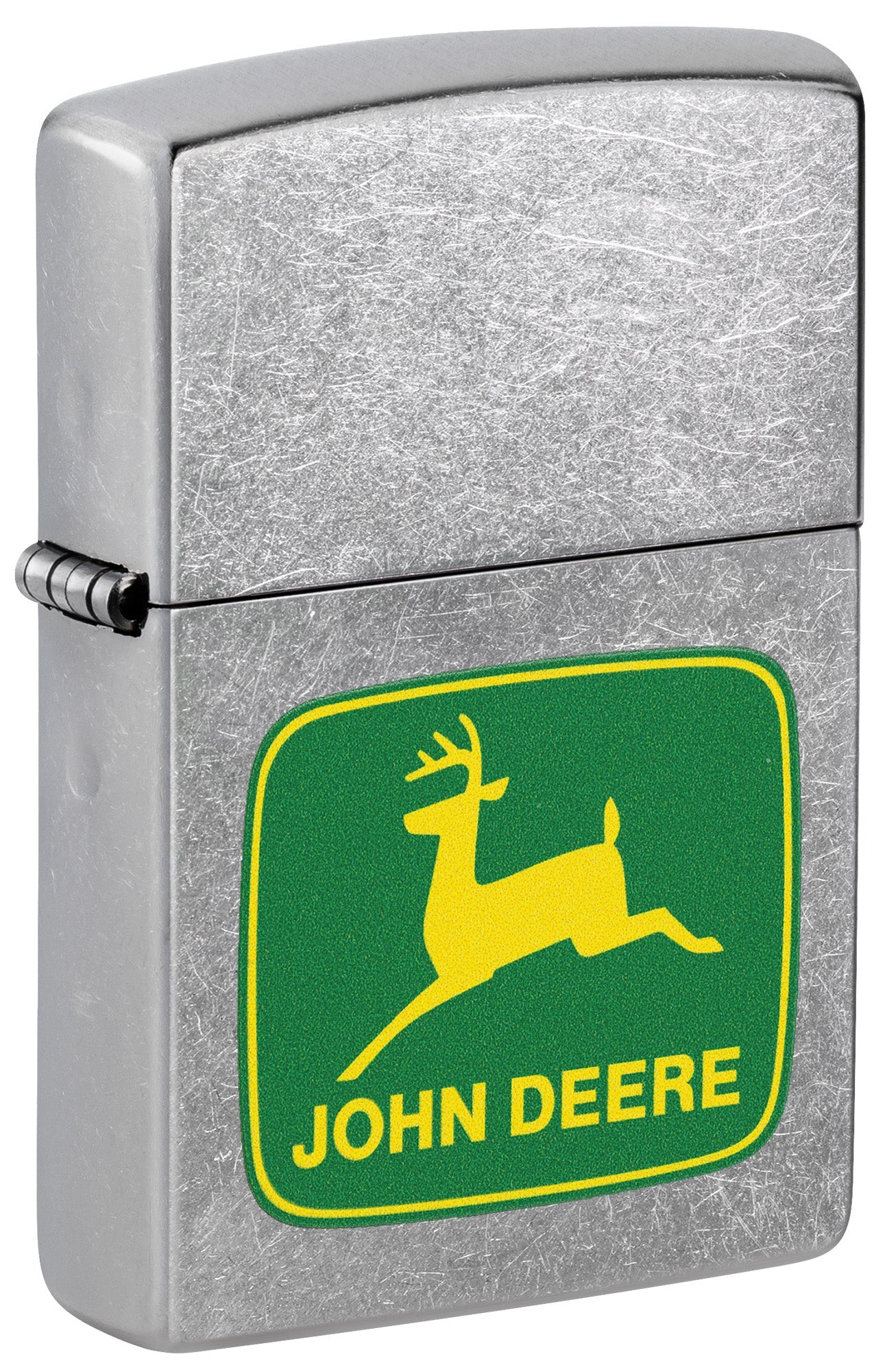 Zippo Lighter: John Deere Logo - Street Chrome 46764