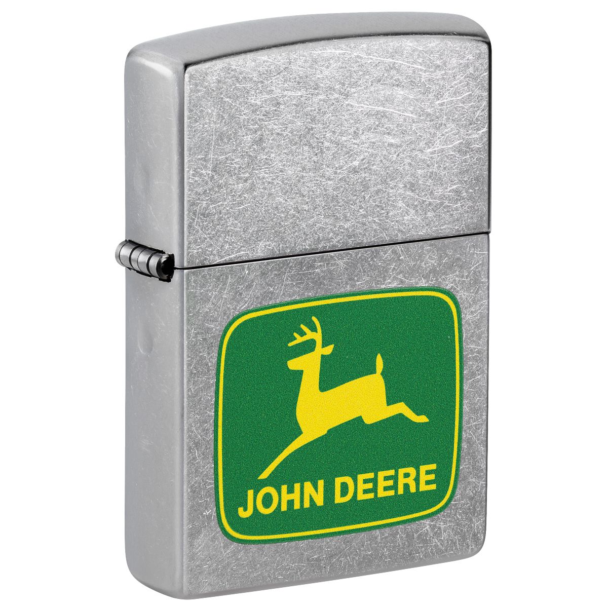 Zippo Lighter: John Deere Logo - Street Chrome 46764