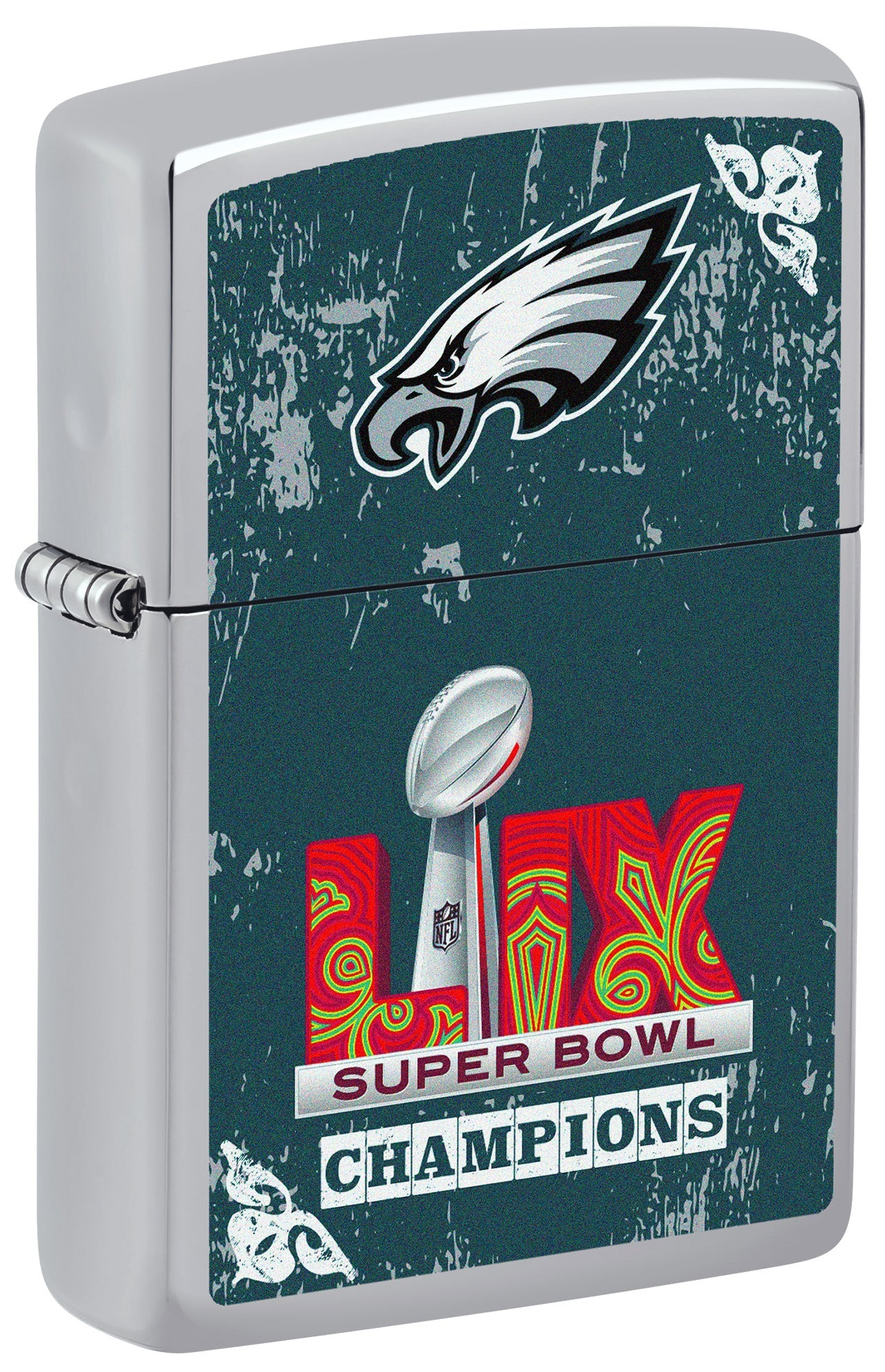 Zippo Lighter: NFL Super Bowl LIX, Philadelphia Eagles - High Polish Chrome 46773