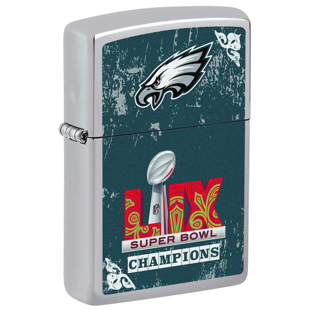 Zippo Lighter: NFL Super Bowl LIX, Philadelphia Eagles - High Polish Chrome 46773
