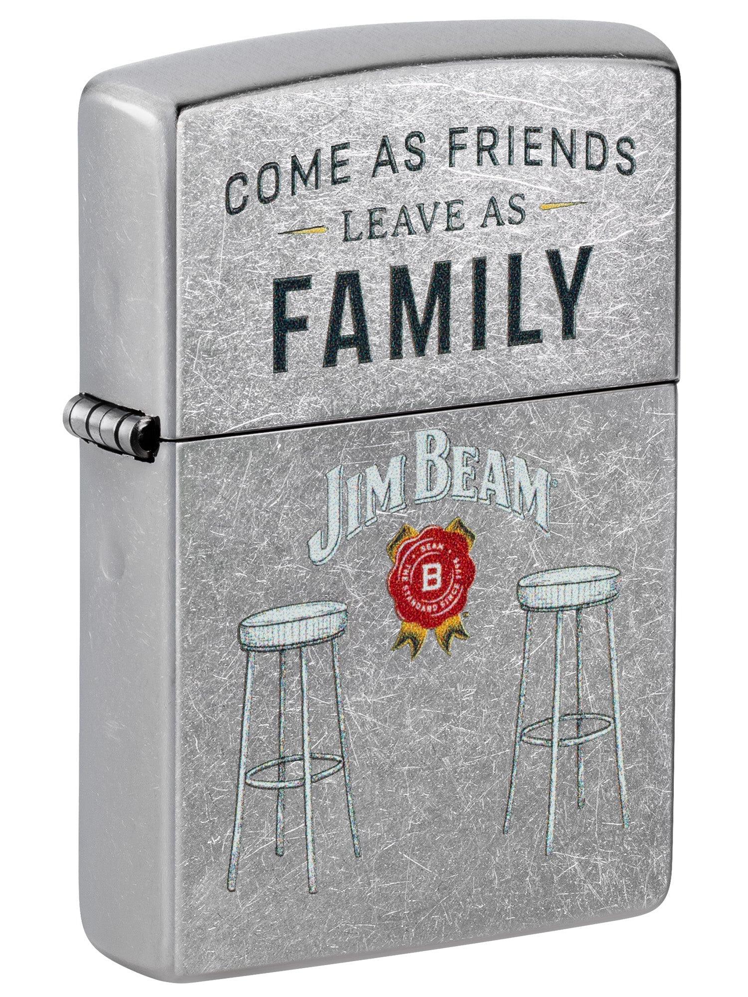 Zippo Lighter: Jim Beam Barstools - Street Chrome 46800