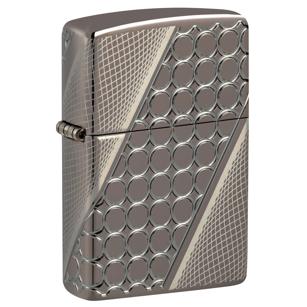 Zippo Lighter: Armor Multicut, Deep Dots - Black Ice 46812