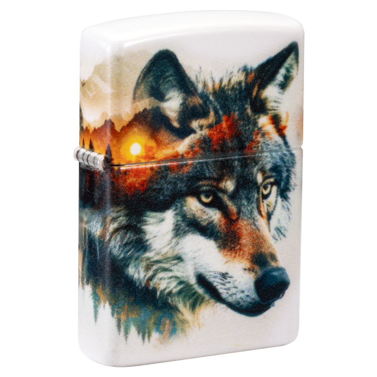 Zippo Lighter: Wolf and Mountains - 540 Color 46866