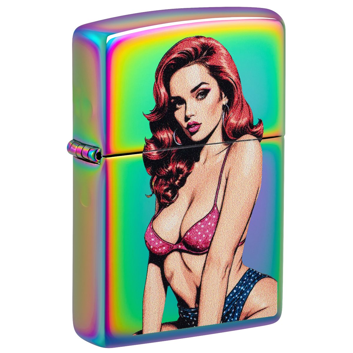 Zippo Lighter: Pop Art Pin-up Girl - Multi-Color 46906