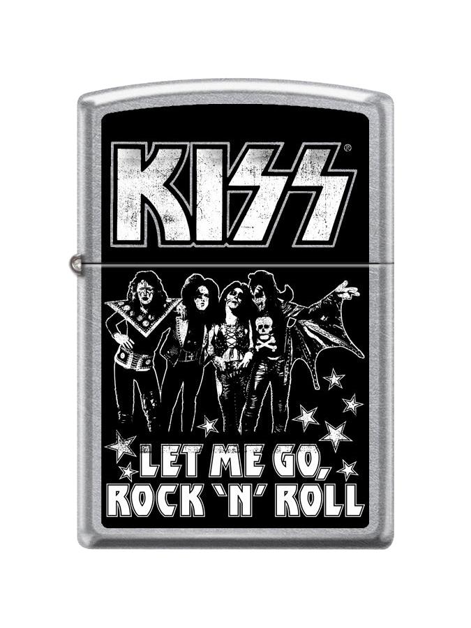 Zippo Lighter: KISS, Let Me Go, Rock 'N' Roll - Street Chrome 46976
