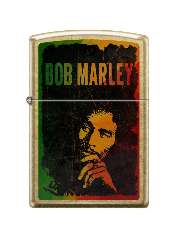 Zippo Lighter: Bob Marley Design - Street Brass 46997