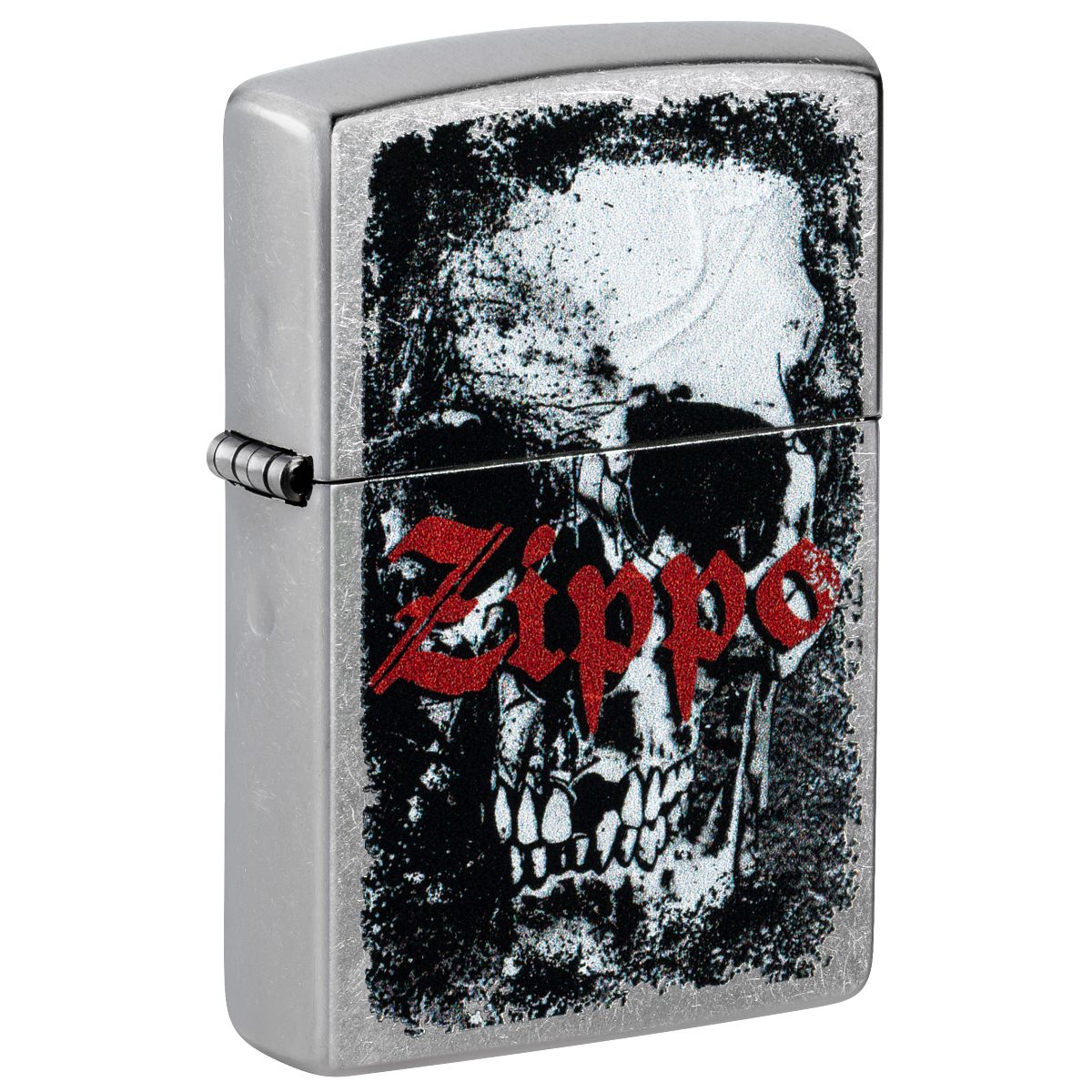 Zippo Lighter: Zippo Skull Design, Engraved - Street Chrome 47002