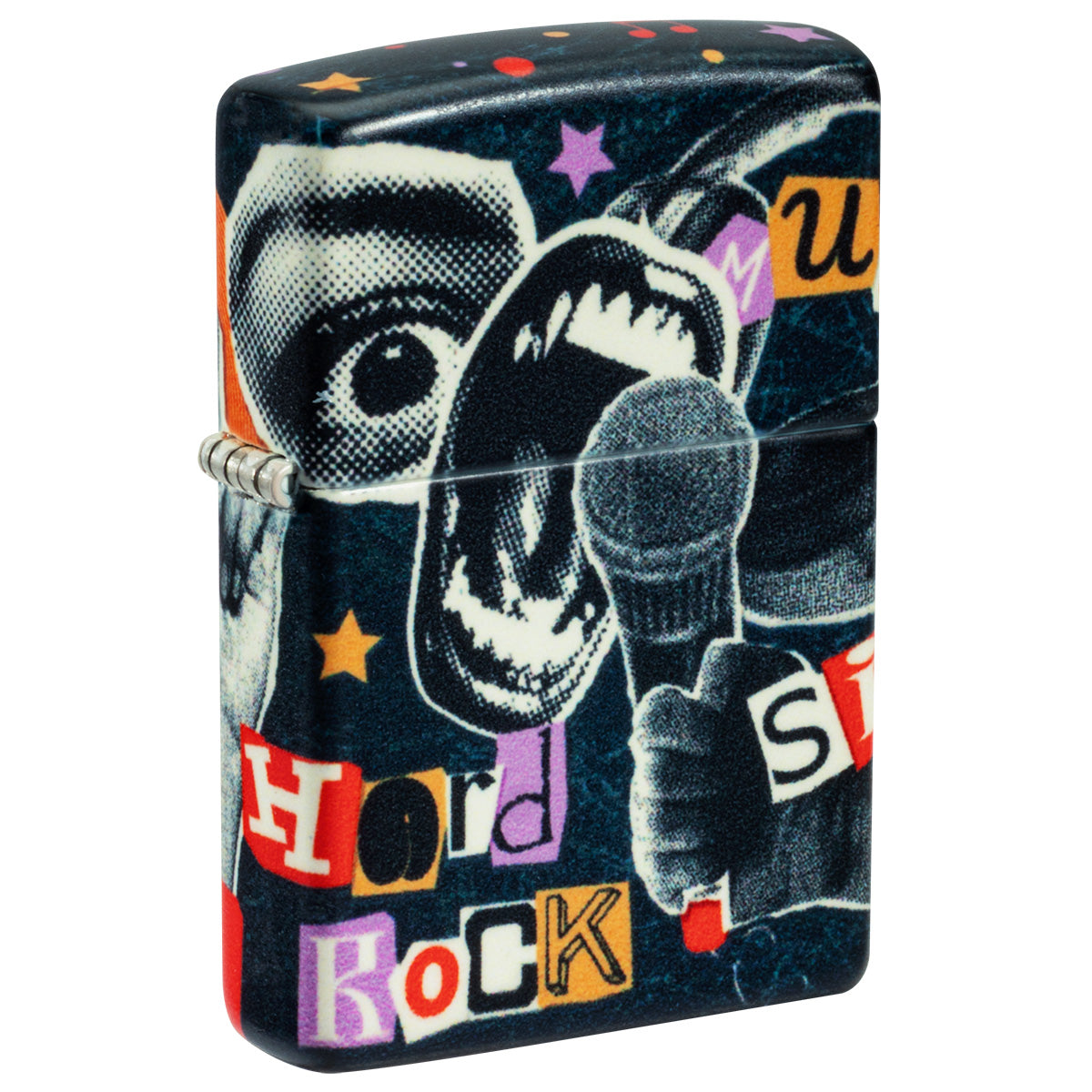 Zippo Lighter: Rock Music Collage - 540 Color 47032