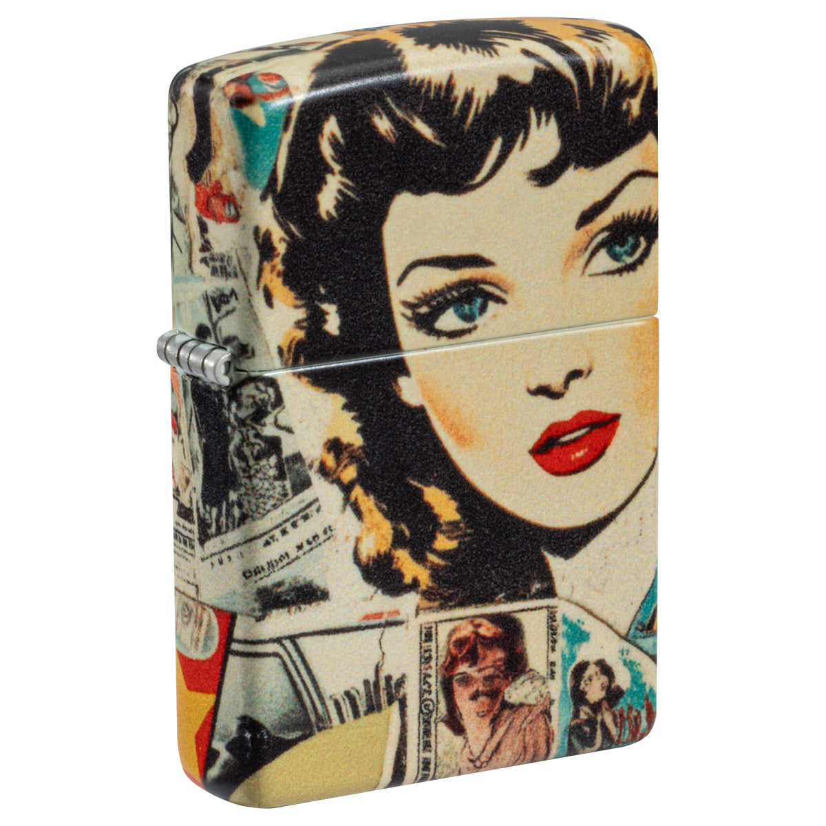 Zippo Lighter: Vintage Icons Collage - 540 Color 47033